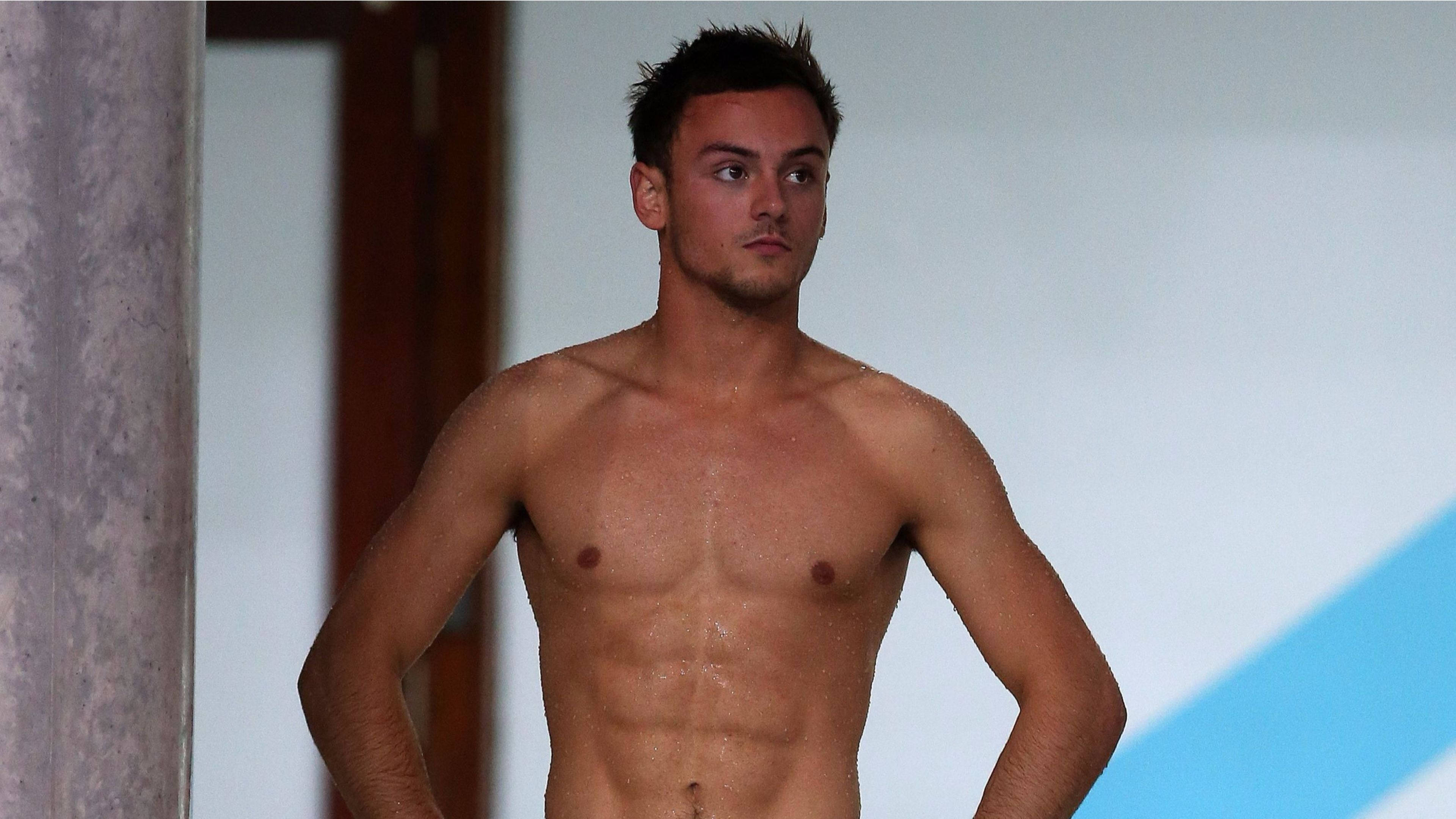 Tom Daley, shirtless, athletic, 4K Desktop Wallpaper