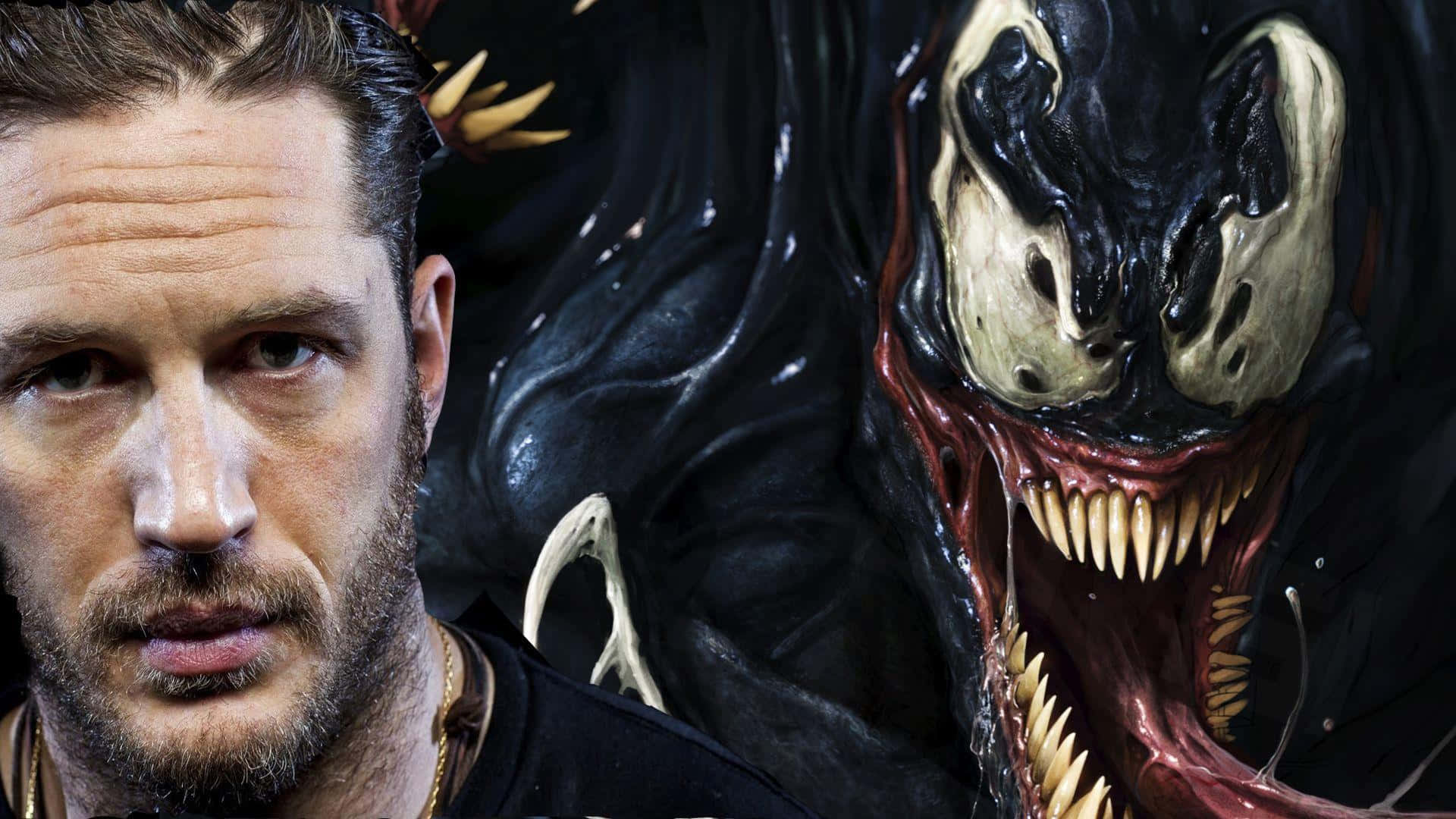 Tom Hardy, Venom, glowing eyes, Full HD Desktop Wallpaper