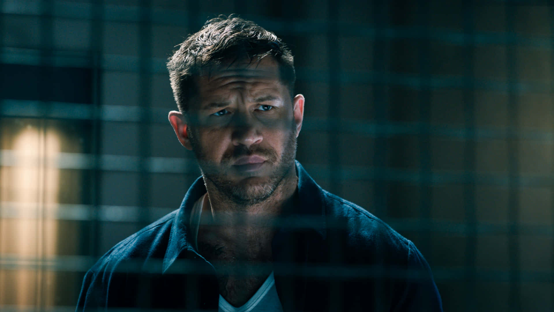 Tom Hardy, Venom, prison bars, Full HD Desktop Wallpaper