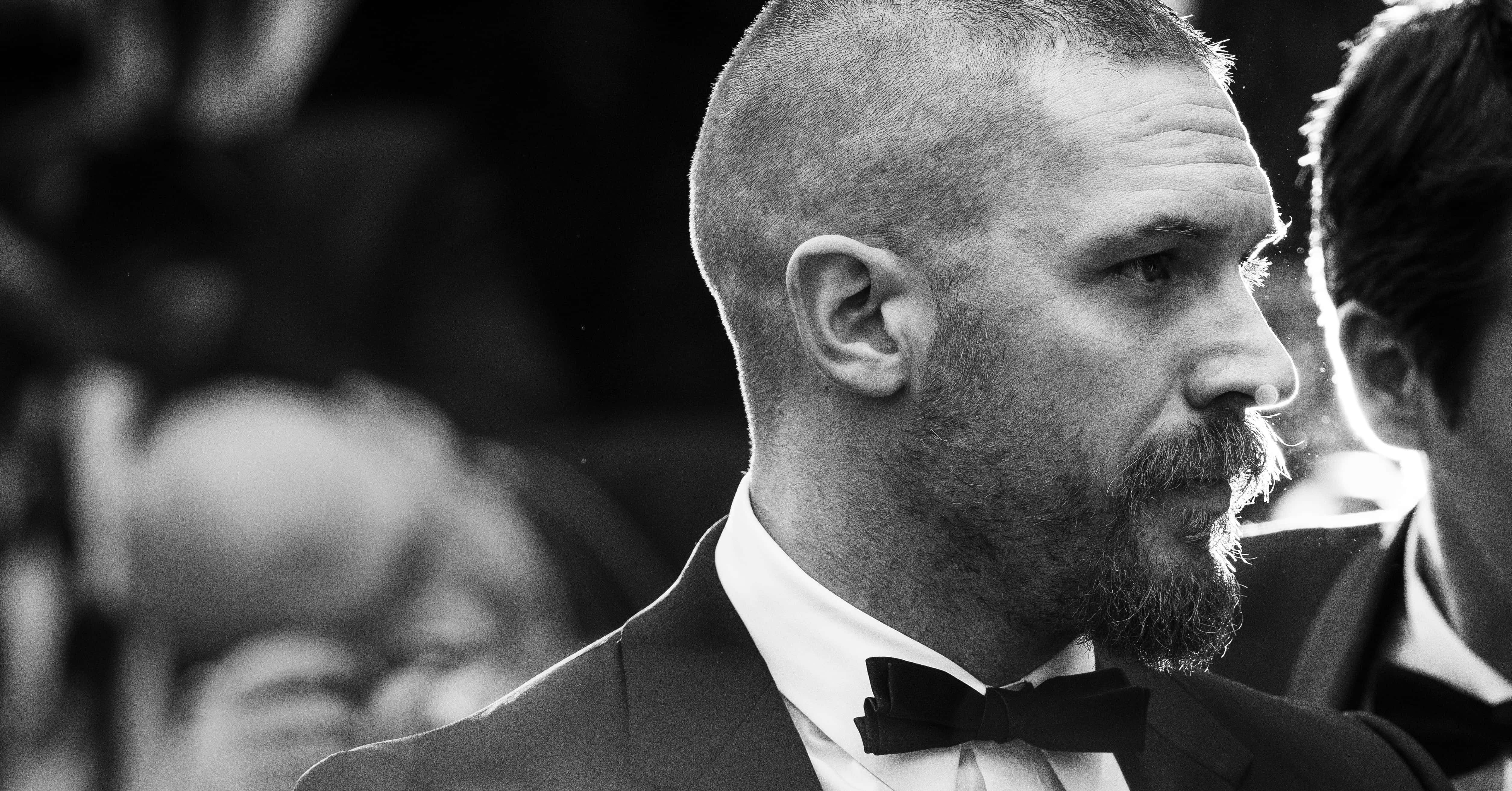 Tom Hardy, tuxedo, bow tie, 4K Desktop Wallpaper