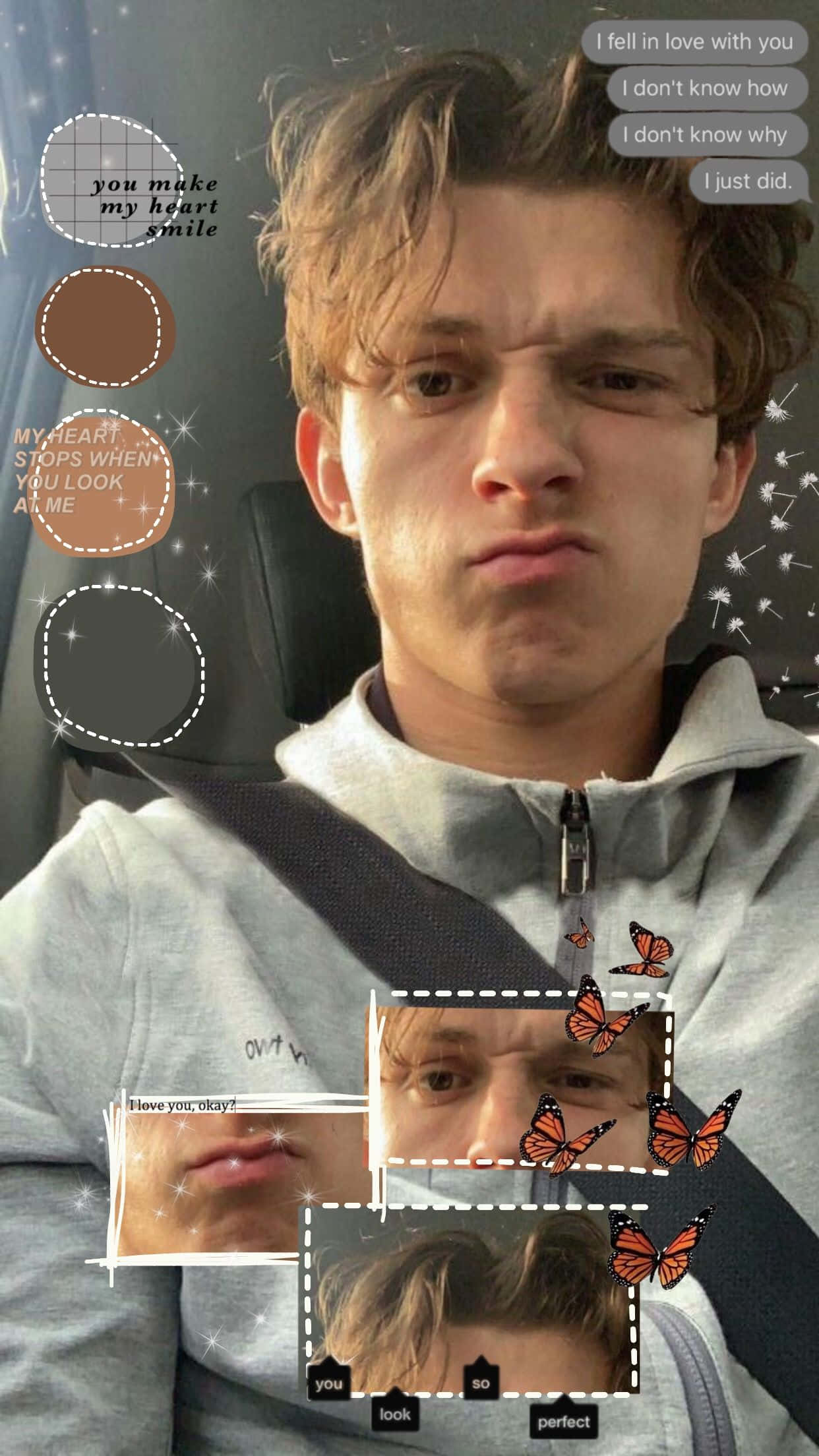 Tom Holland, tousled hair, playful face, Full HD Phone Wallpaper