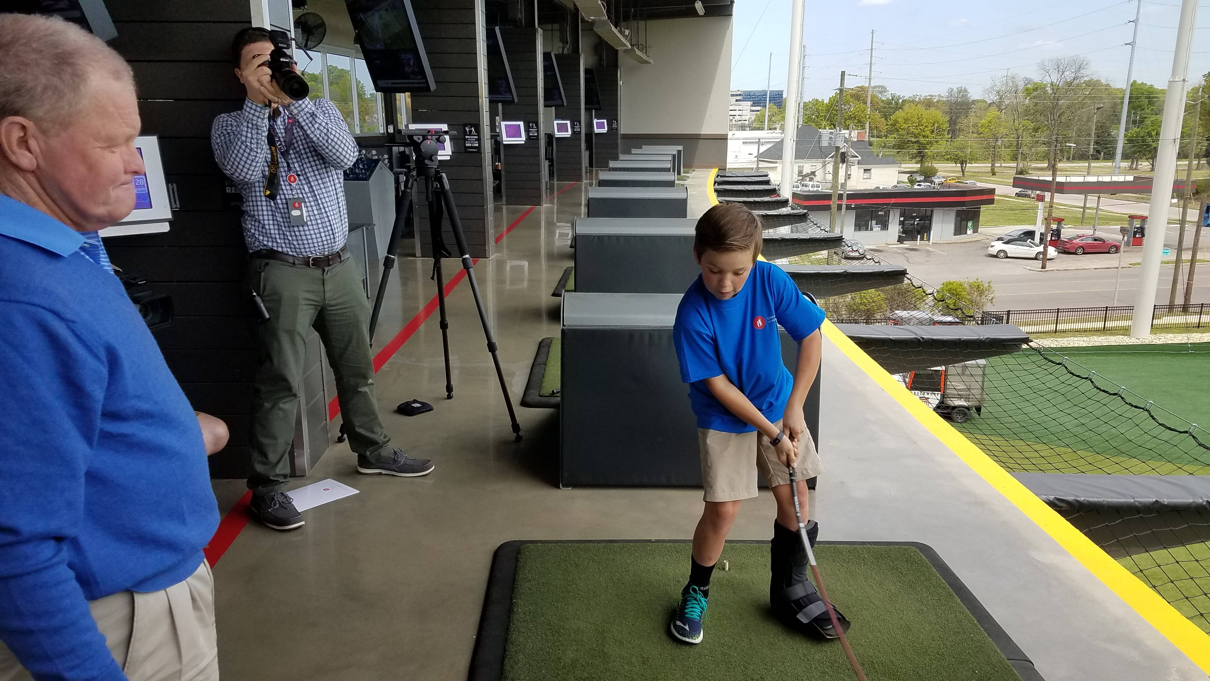 Tom Kite, kid golfer, blue shirt, 4K Desktop Wallpaper