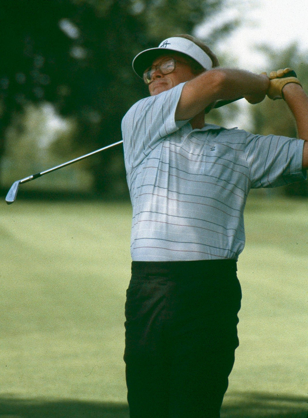 Tom Kite, white stripe shirt, visor, HD Phone Wallpaper
