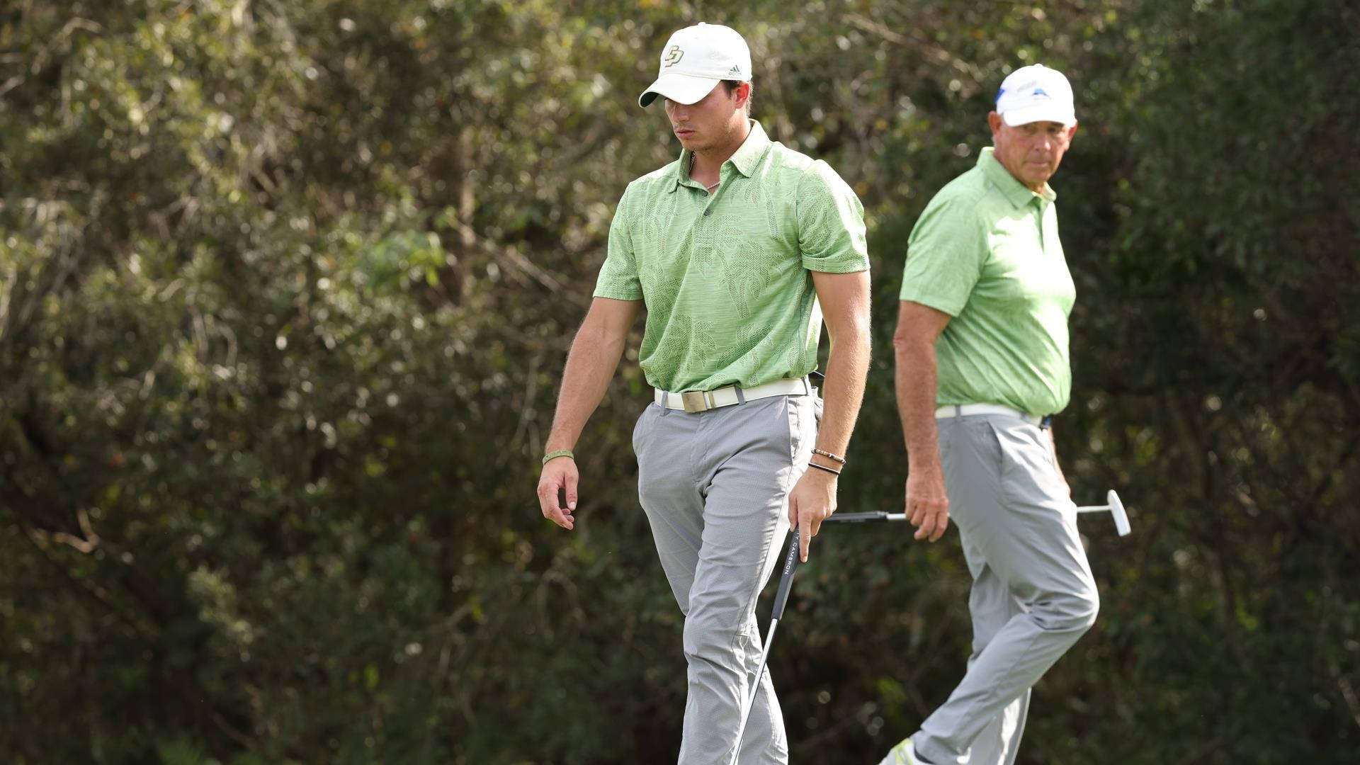Tom Lehman, green shirts, sunlit wooded area, Full HD Desktop Wallpaper