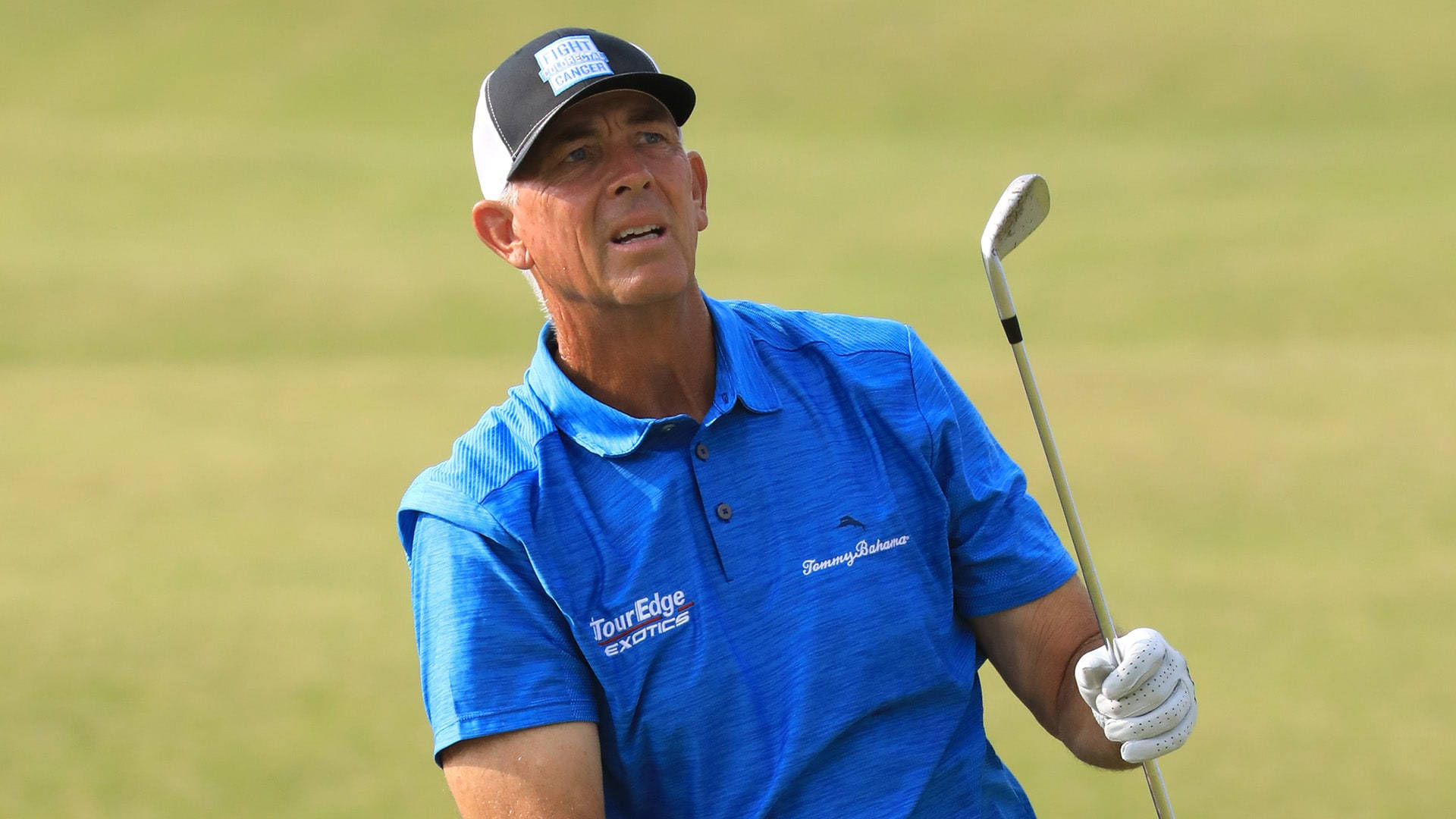 Tom Lehman, blue polo shirt, cap, Full HD Desktop Wallpaper