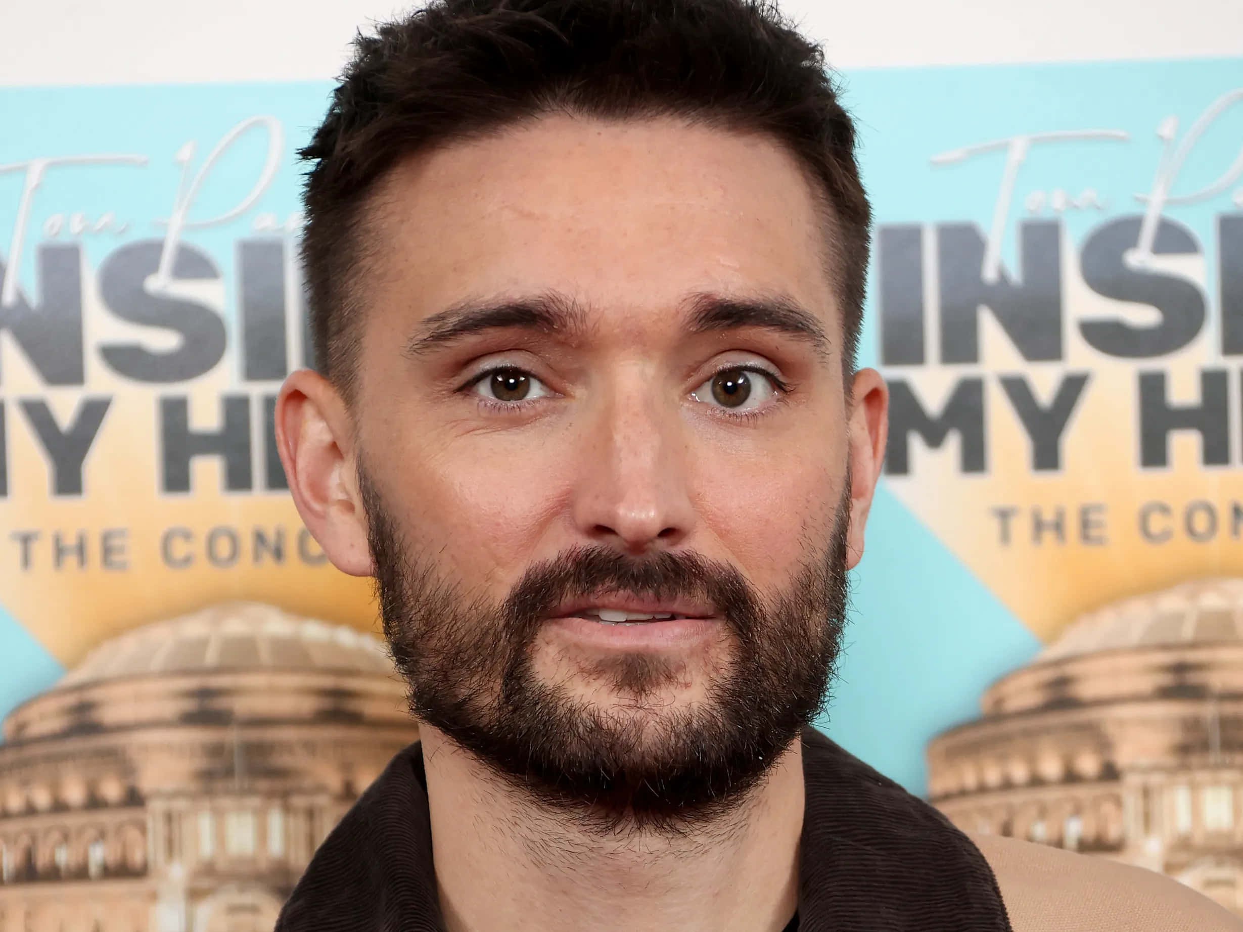 Tom Parker, dark hair, beard, Full HD Desktop Wallpaper