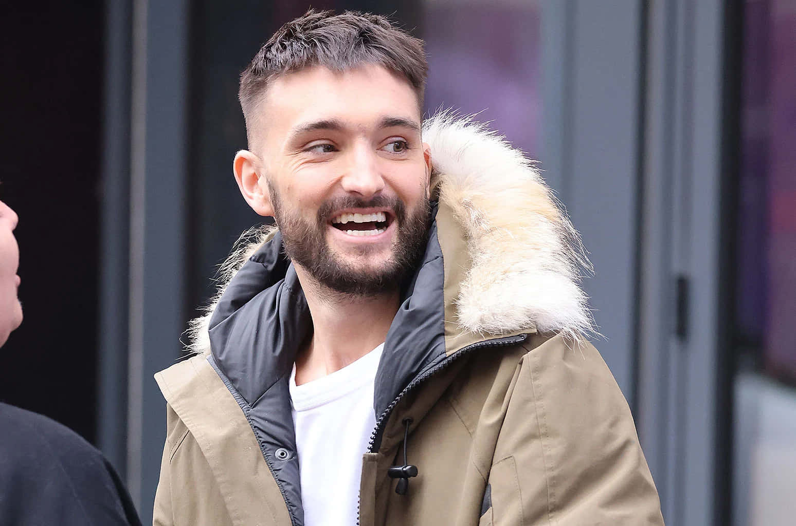 Tom Parker, tan parka, fluffy hood, HD Desktop Wallpaper
