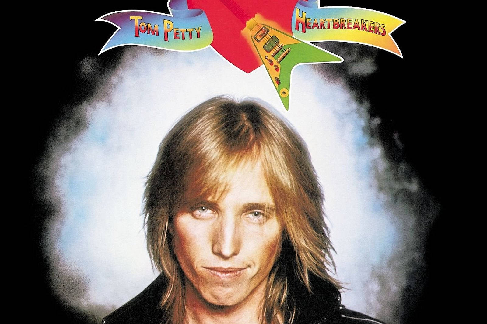 Tom Petty And The Heartbreakers, guitar graphic, smoky backdrop, HD Desktop Wallpaper