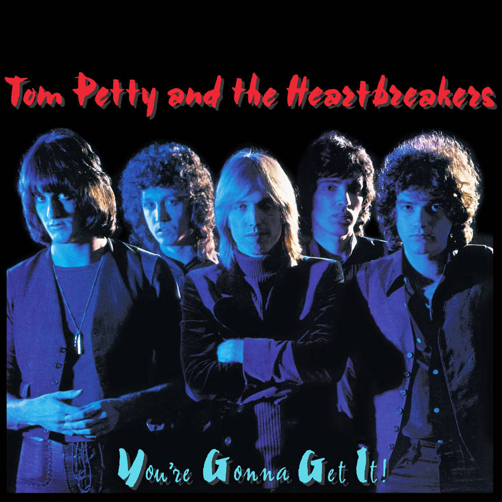 Tom Petty And The Heartbreakers, You're Gonna Get It, blue-lit studio portrait, SD Desktop Wallpaper