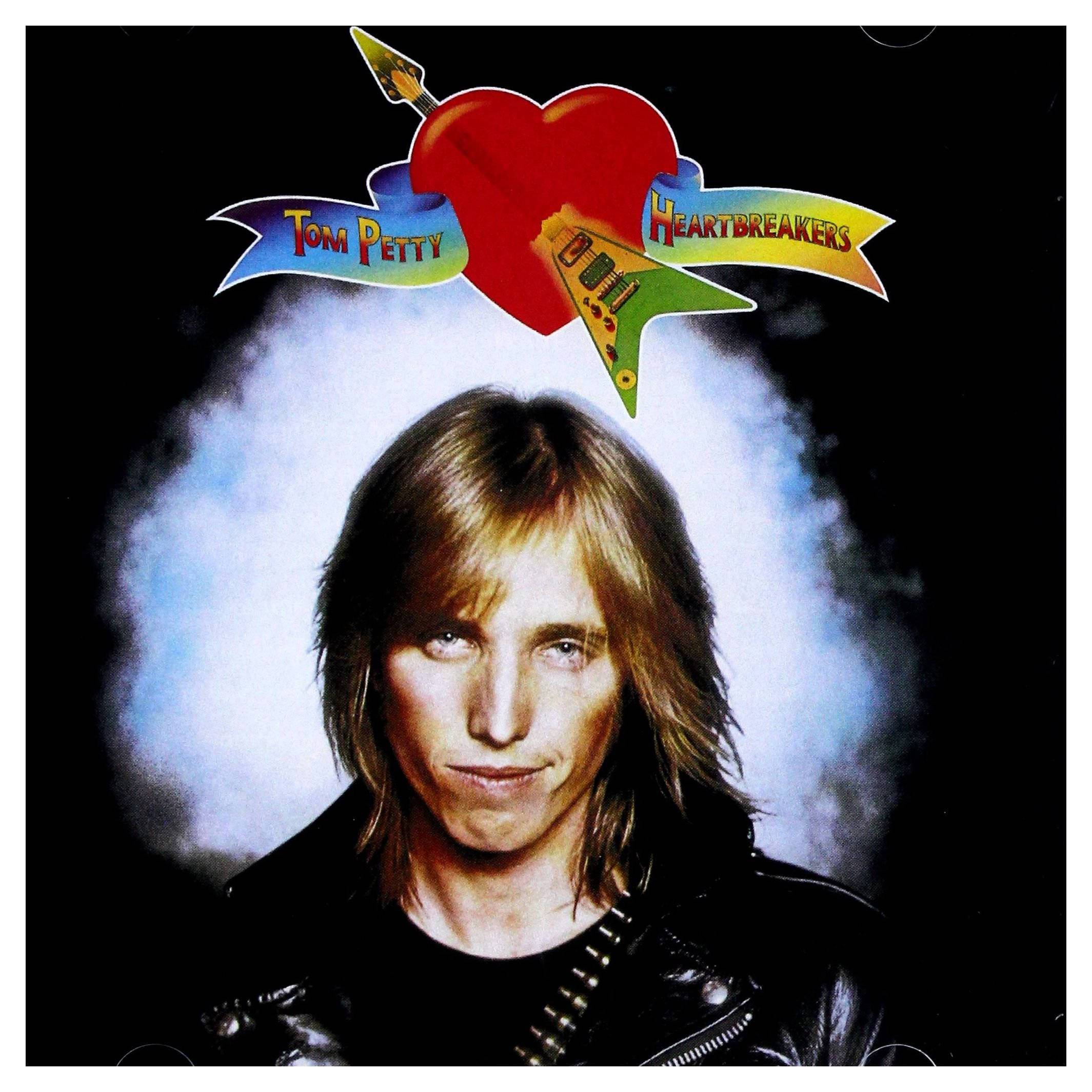 Tom Petty And The Heartbreakers, red heart, guitar-shaped arrow, Full HD Desktop Wallpaper
