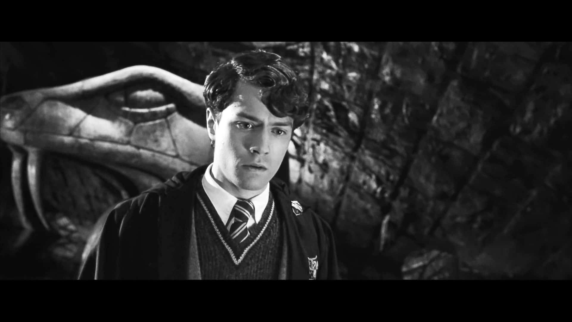 Tom Riddle, school uniform, serpent statue, Full HD Desktop Wallpaper