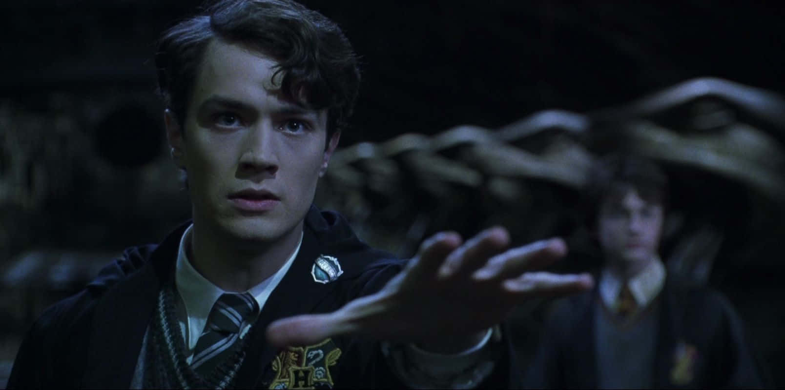 Tom Riddle, wand, dark robe, HD Desktop Wallpaper