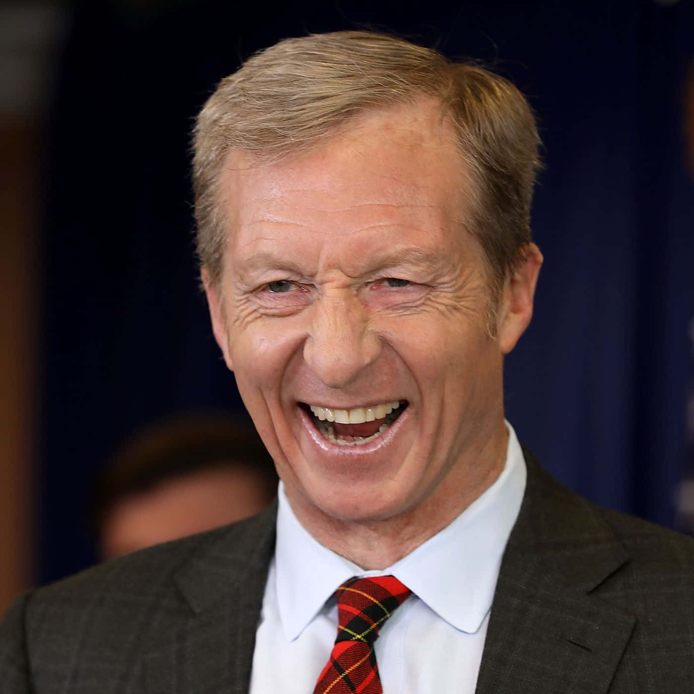 Tom Steyer, suit, red plaid tie, HD Desktop Wallpaper
