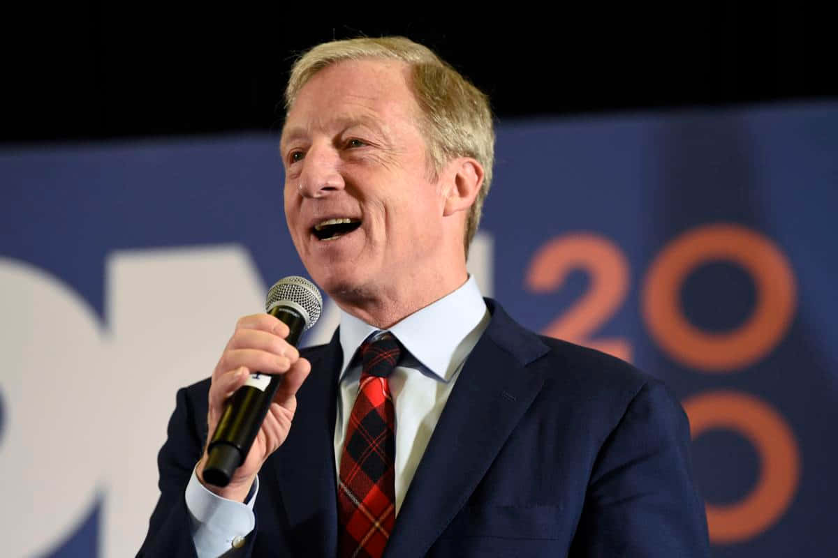 Tom Steyer, suit, plaid tie, SD Desktop Wallpaper