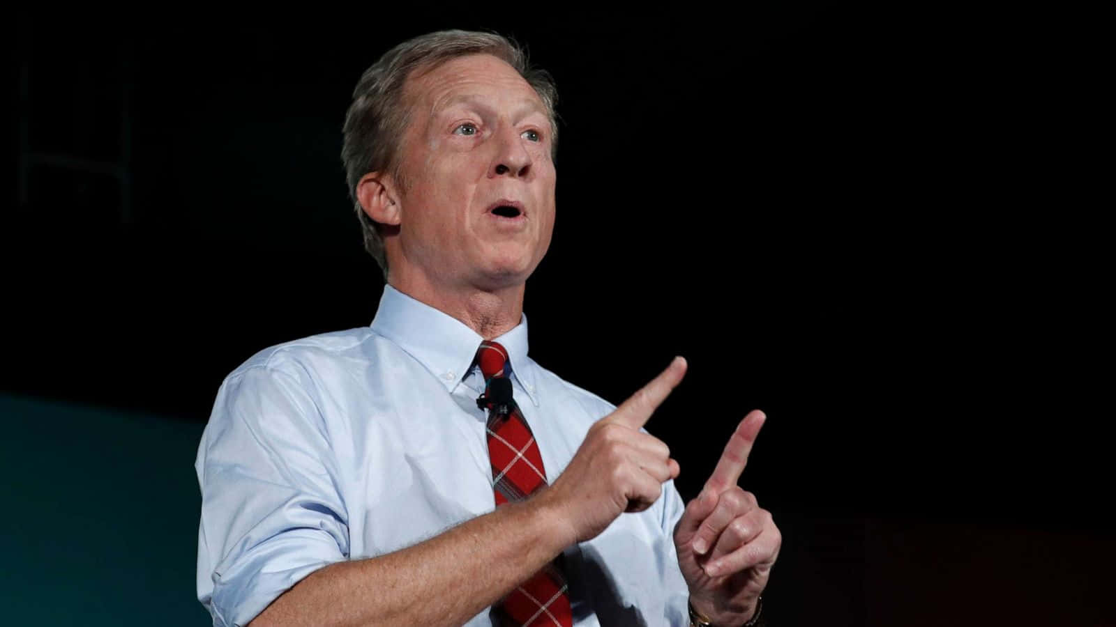 Tom Steyer, light blue shirt, red tie, HD Desktop Wallpaper