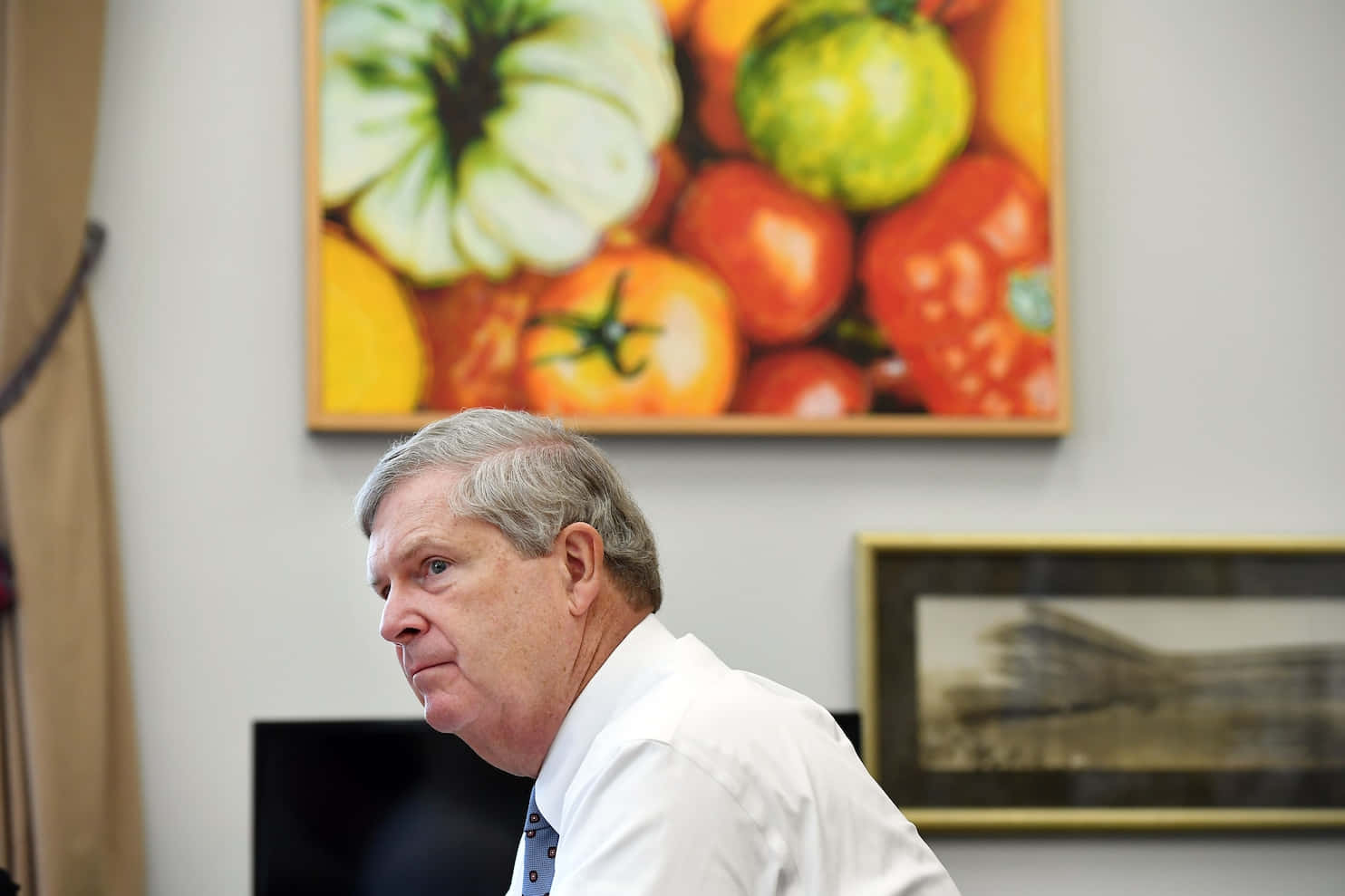 Tom Vilsack, white shirt, office, HD Desktop Wallpaper