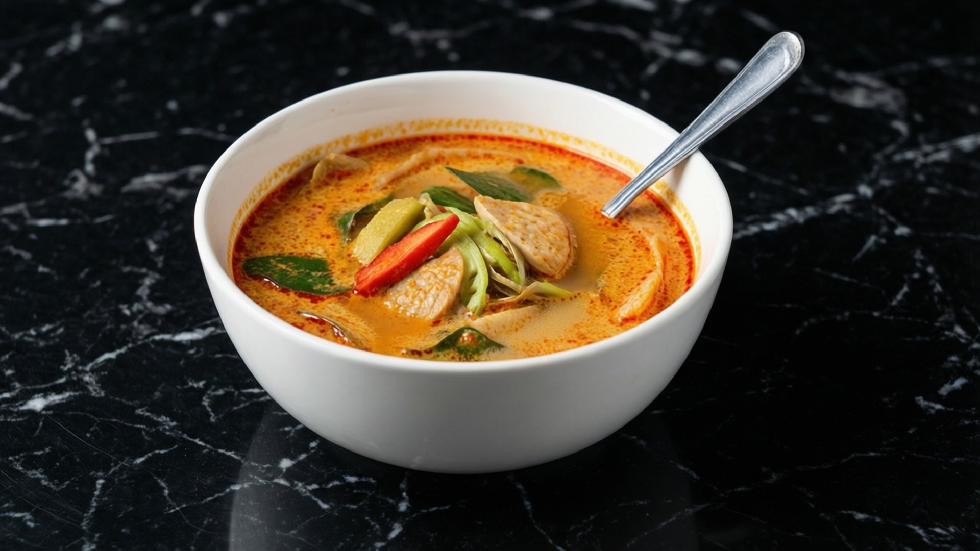 Tom Yum, minimalist, soup bowl, Full HD Desktop Wallpaper