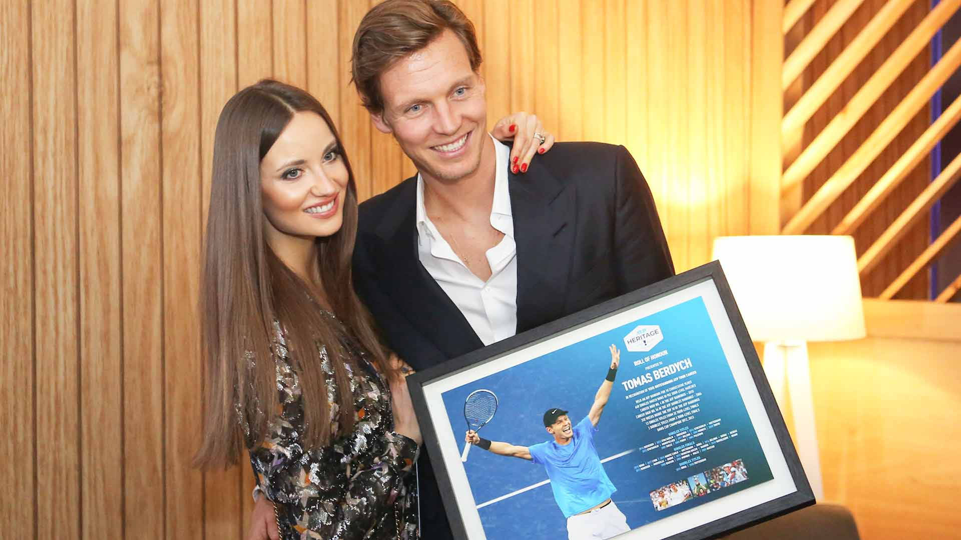 Tomas Berdych, tennis player tribute photo, warm wooden paneling, Full HD Desktop Wallpaper