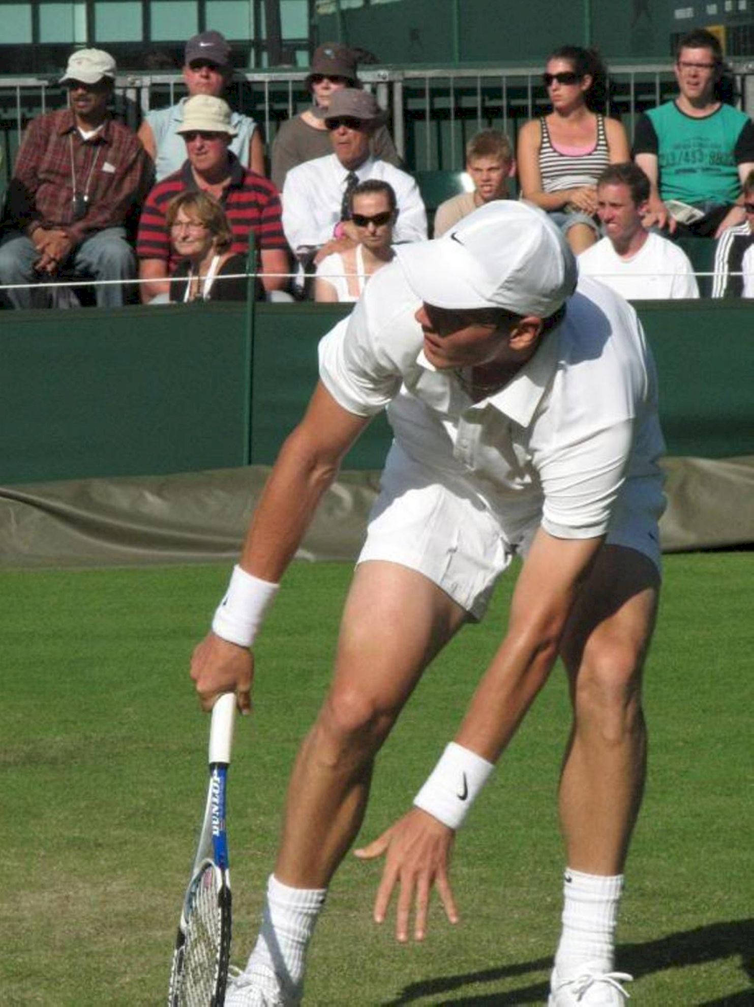 Tomas Berdych, white gear, grass court, Full HD Phone Wallpaper