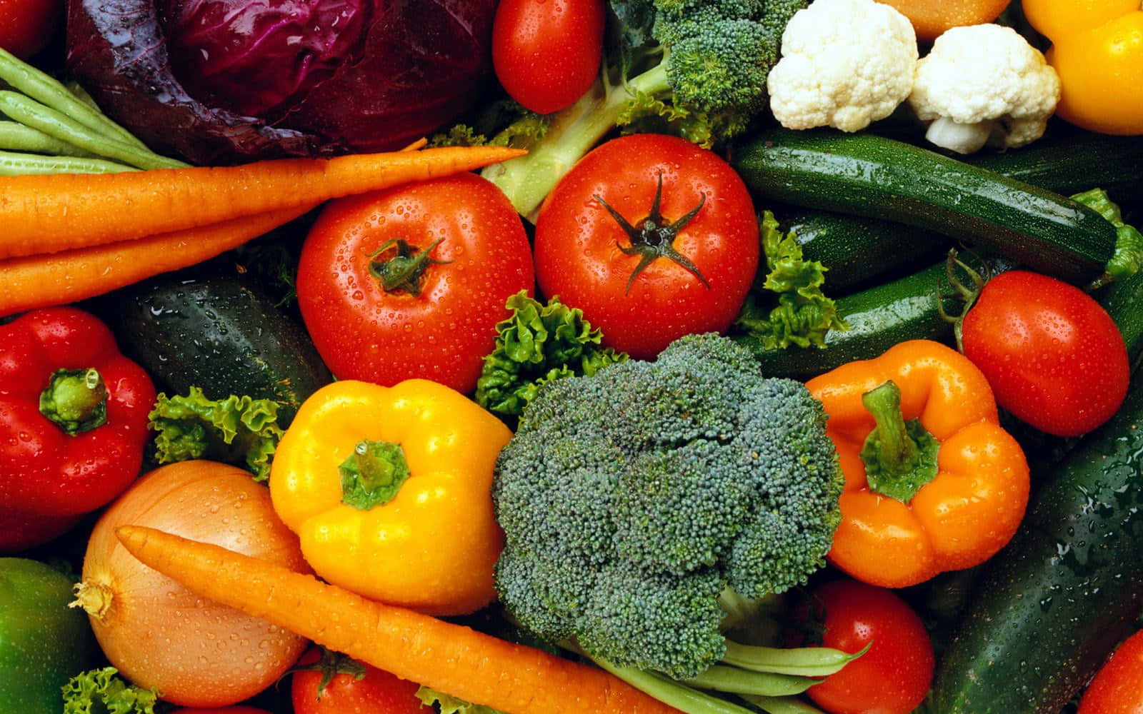tomatoes, carrots, broccoli, HD Desktop Wallpaper