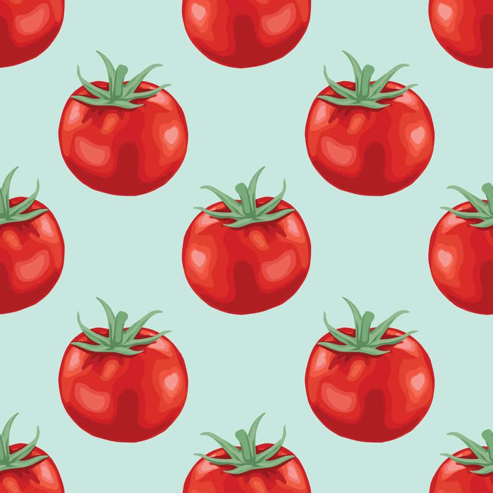 Tomato, red tomatoes, green stems, SD Desktop Wallpaper