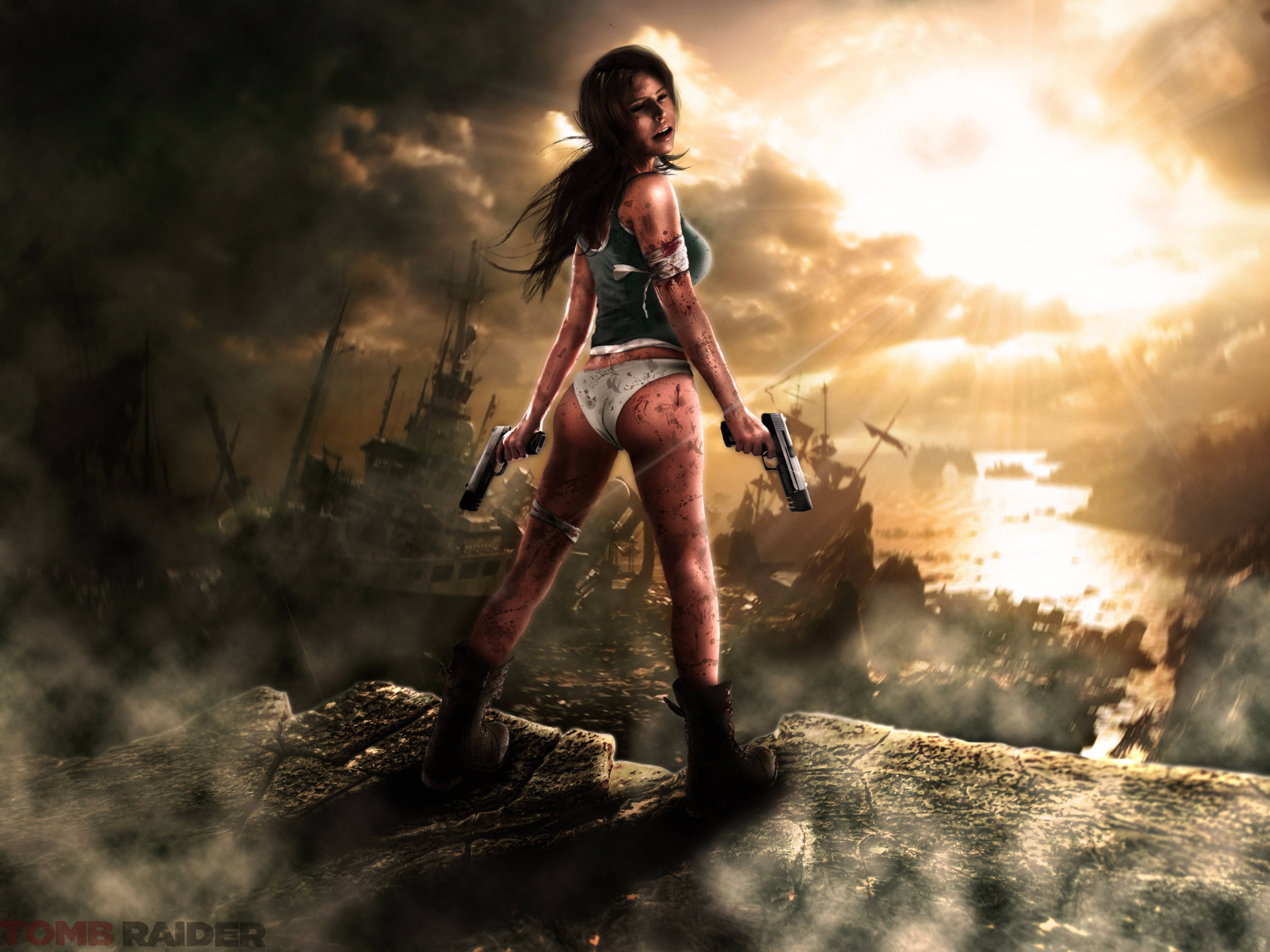 Tomb Raider Game, Tomb Raider, sunset, 4K Desktop Wallpaper