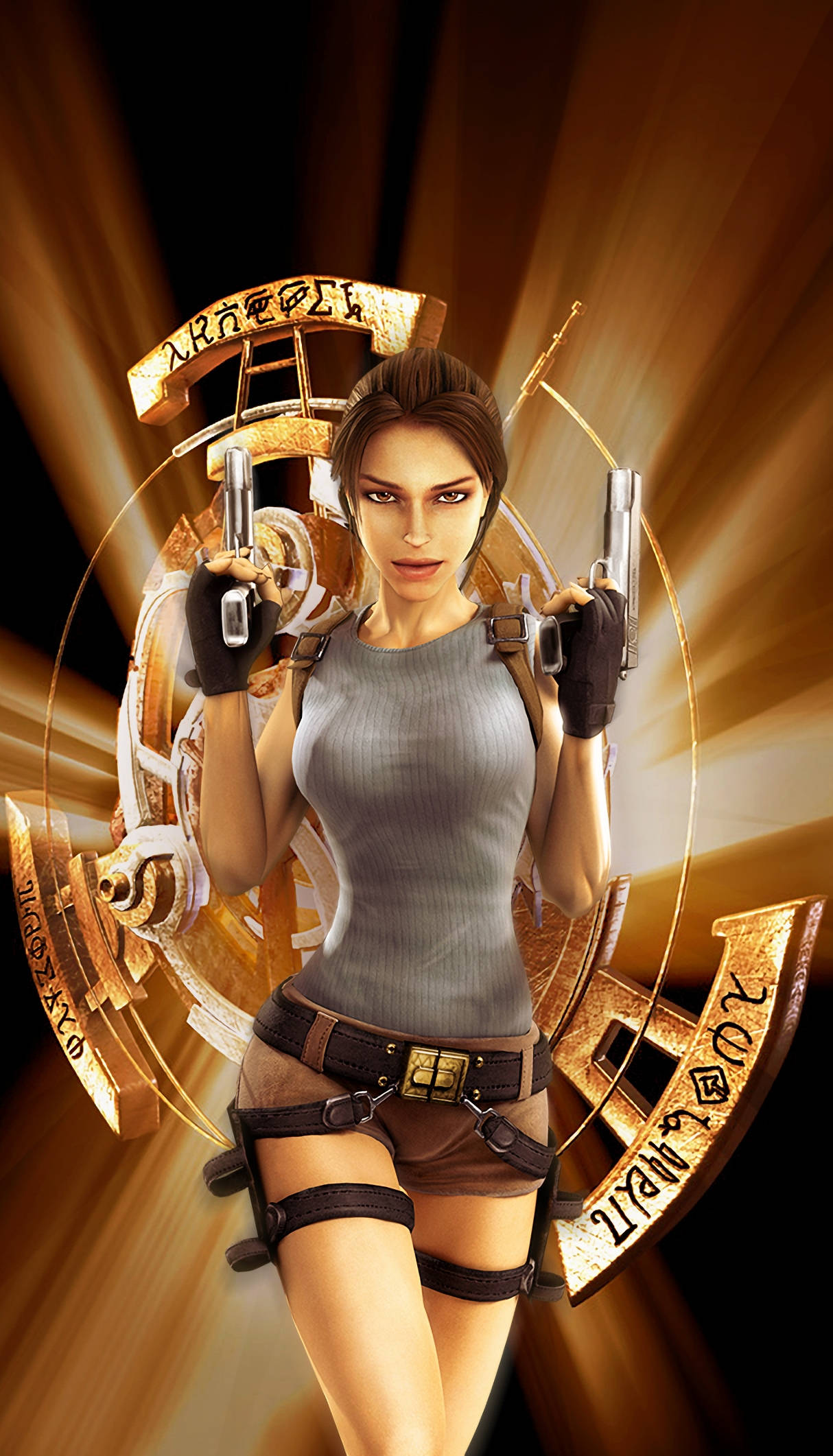 Tomb Raider 9, female adventurer, grey tank top, Full HD Phone Wallpaper