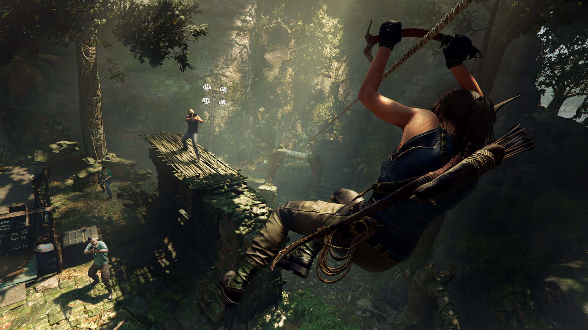 Shadow of Tomb Raider, Tomb Raider, jungle canopy, Full HD Desktop Wallpaper