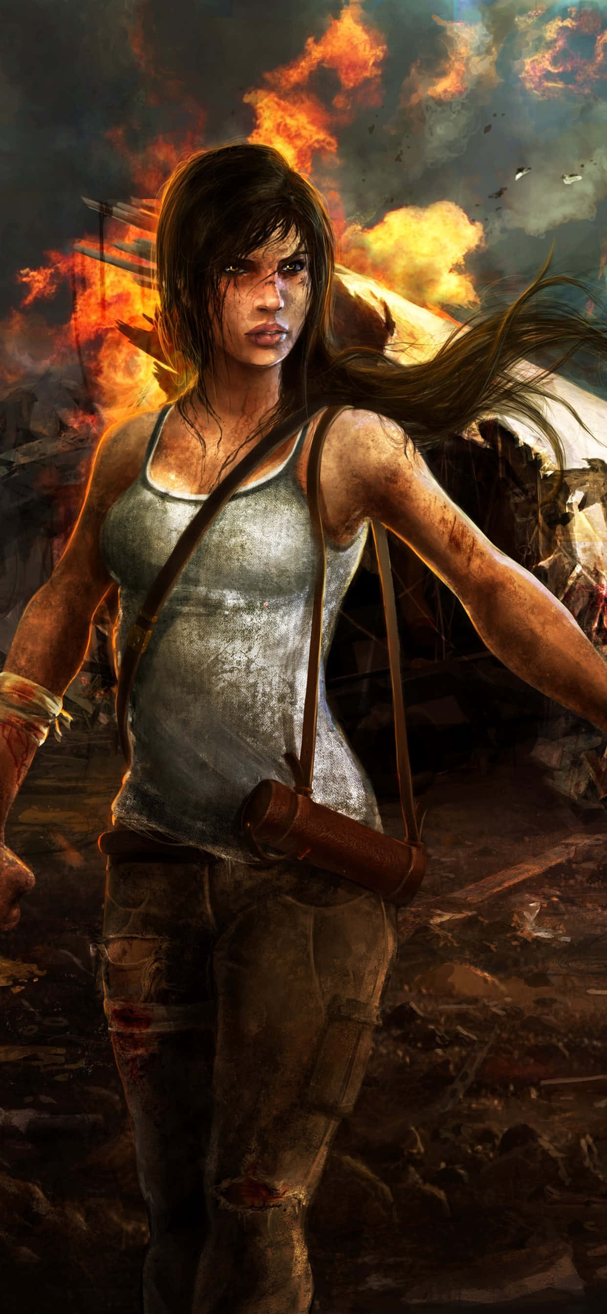 Tomb Raider, iPhone 5s, adventurer, 2K Phone Wallpaper
