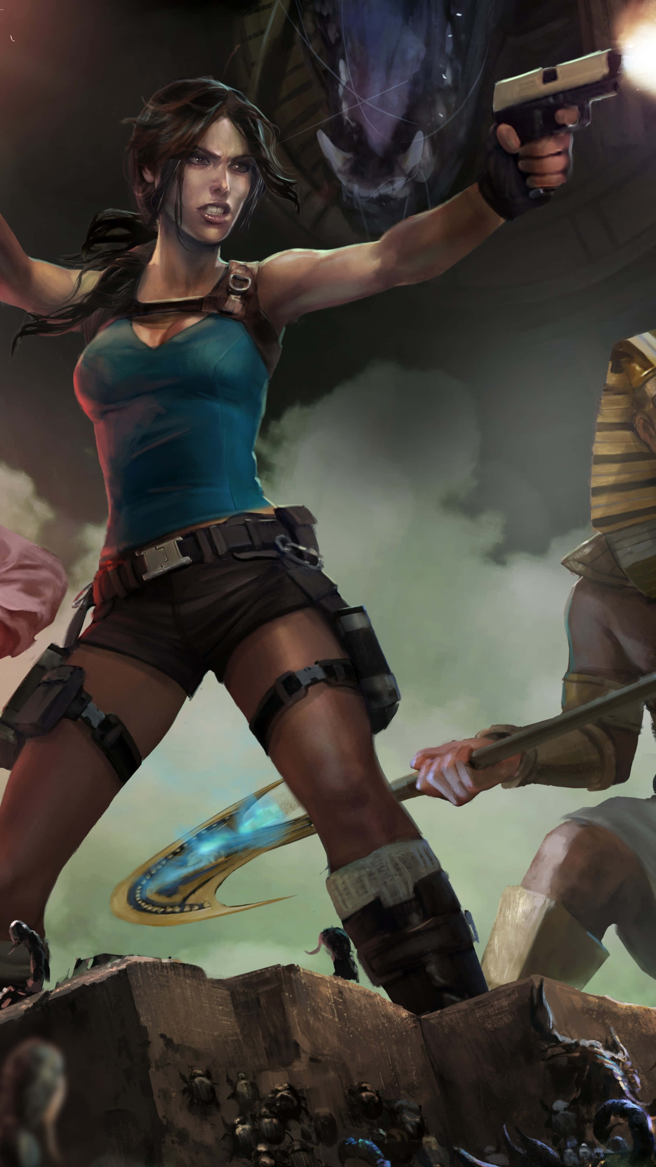 Tomb Raider, iPhone 5s, female adventurer, 4K Phone Wallpaper