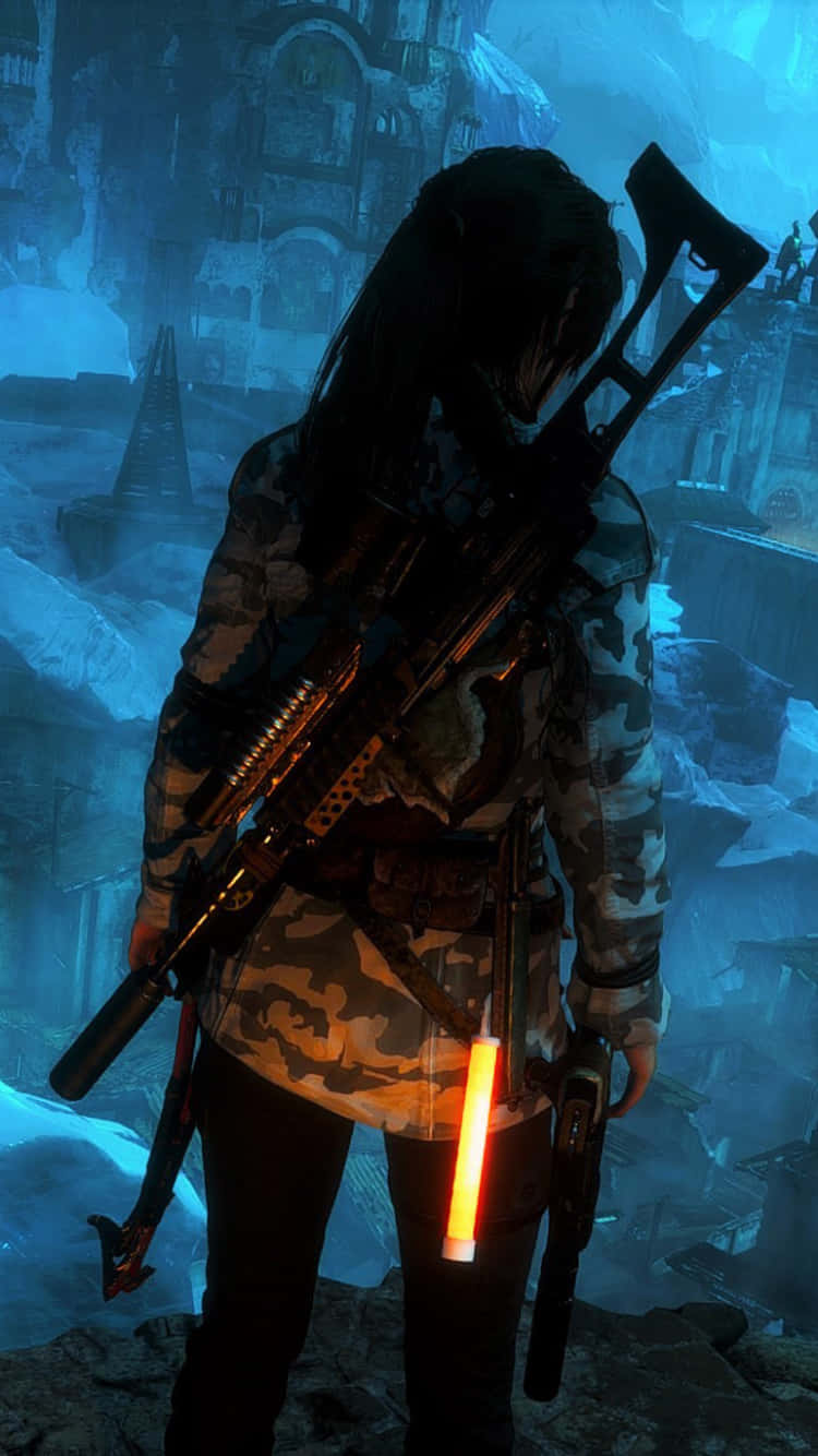 Tomb Raider phone, Tomb Raider, camouflage gear, HD Phone Wallpaper