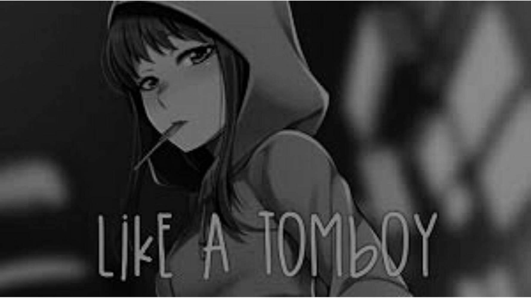 tomboy aesthetic, anime girl, hoodie, HD Desktop Wallpaper