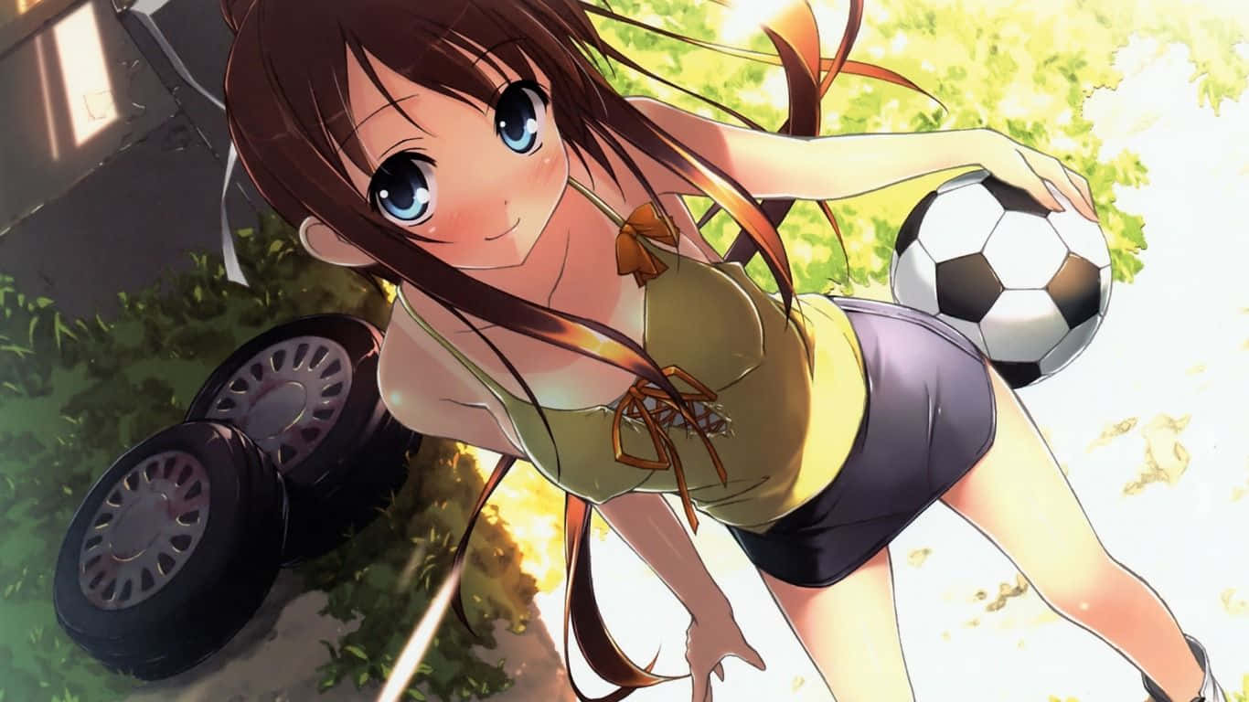 Tomboy Girl, blue eyes, brown hair, HD Desktop Wallpaper