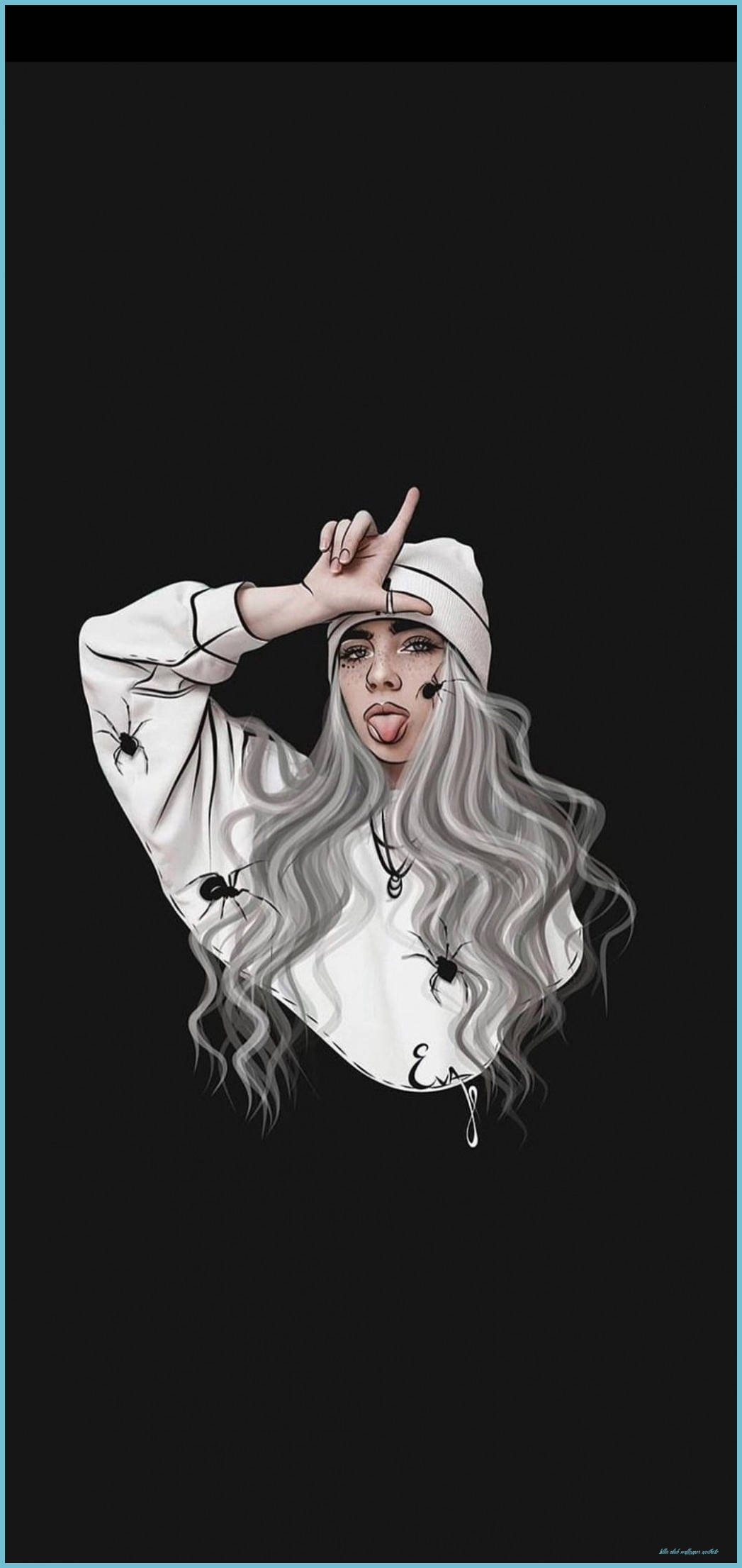 Tomboy Aesthetic, long silver hair, spiders, Full HD Phone Wallpaper