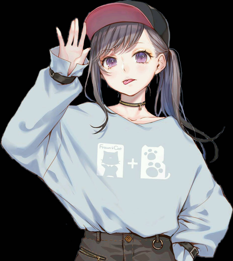 grey hair, purple eyes, cap, SD Phone Wallpaper