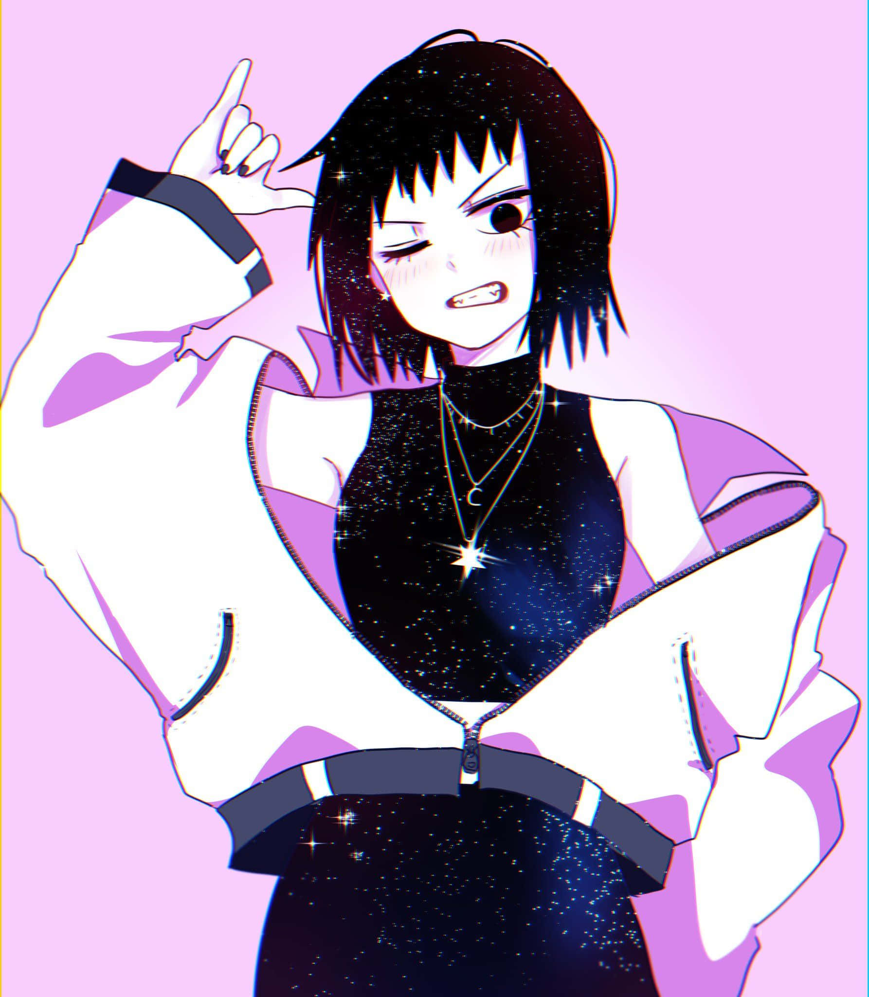 Tome Kurata, magical powerhouse, short black hair, Full HD Phone Wallpaper