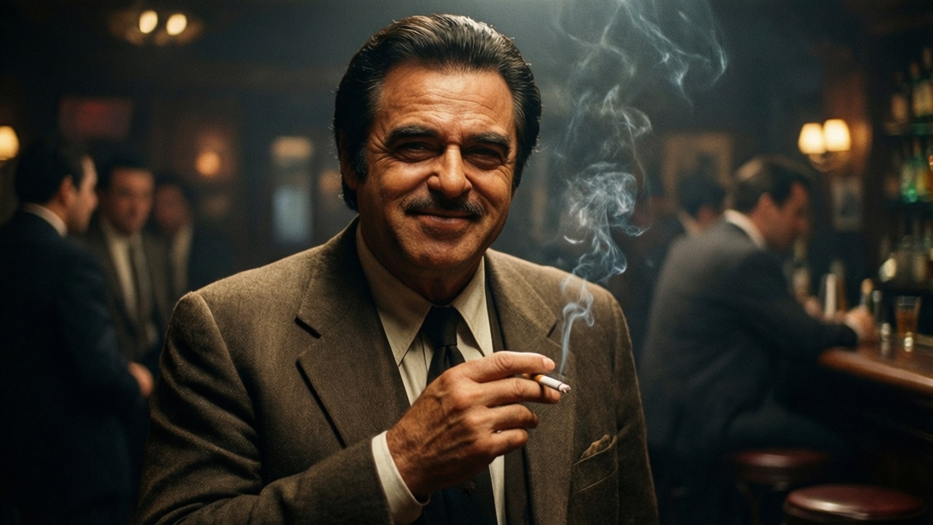 Tommy DeVito, bar, cigarette, Full HD Desktop Wallpaper