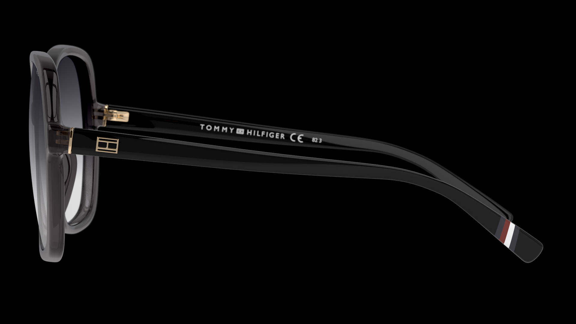 Tommy Hilfiger, black sunglasses, gold accents, Full HD Desktop Wallpaper