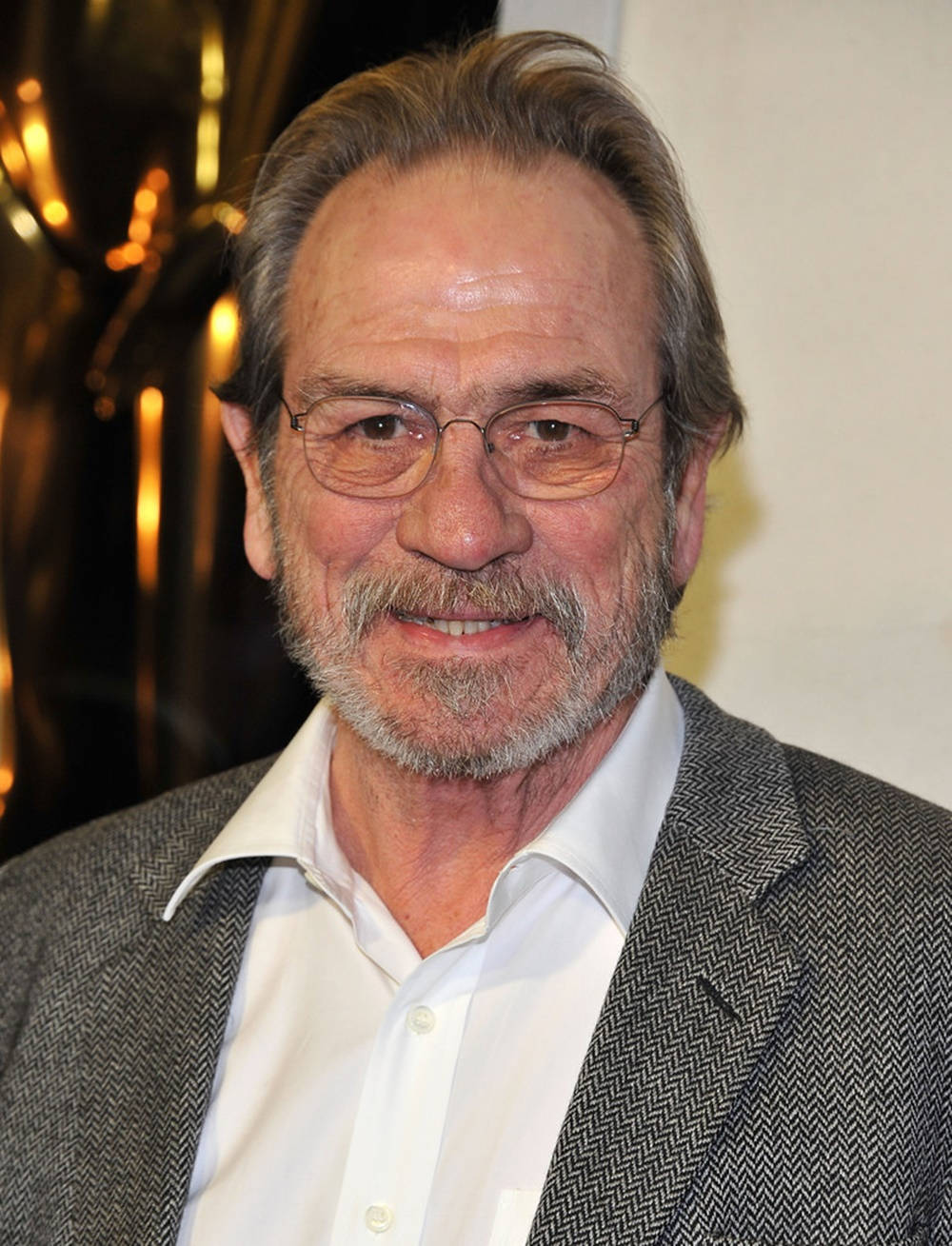 Tommy Lee Jones, grey padded coat, herringbone blazer, HD Phone Wallpaper