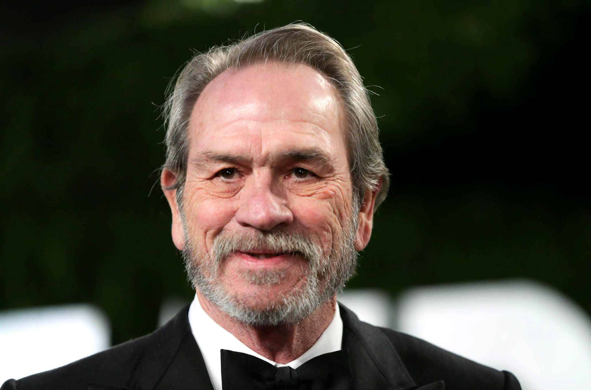 Tommy Lee Jones, smiling older man, gray hair, Full HD Desktop Wallpaper