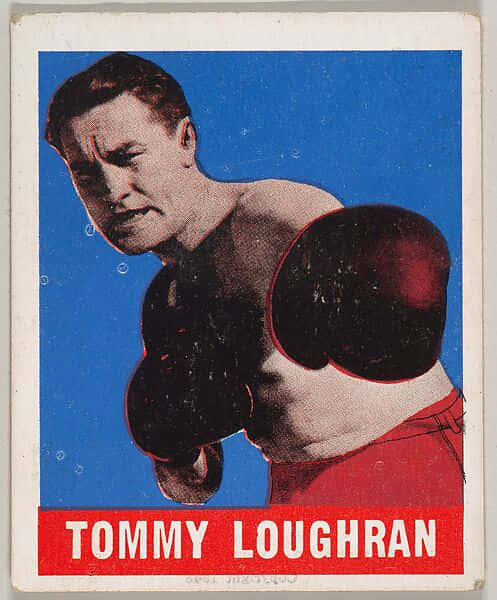 Tommy Loughran, red trunks, black gloves, SD Phone Wallpaper