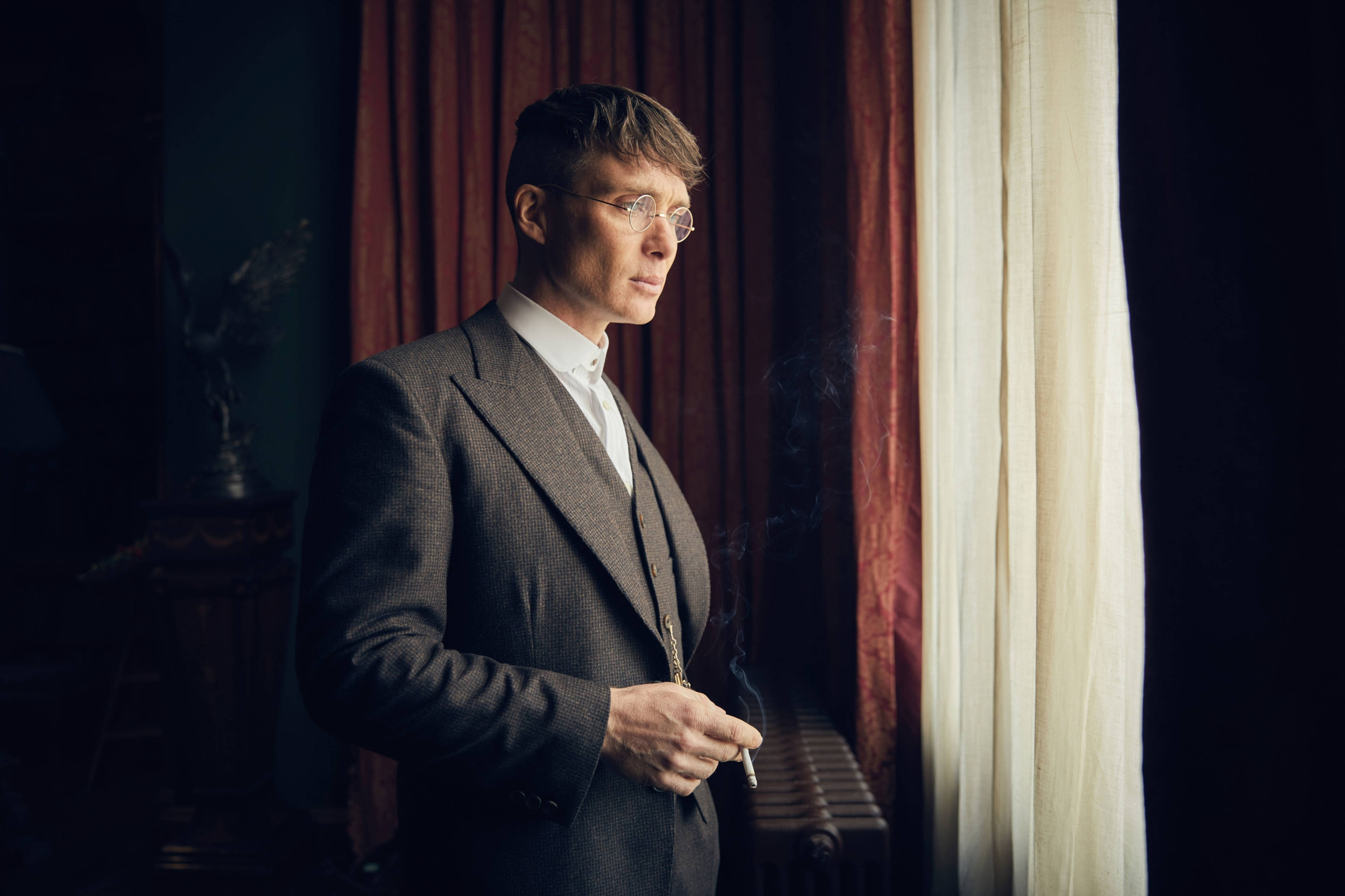 Tommy Shelby, 4K, glasses, 4K Desktop Wallpaper