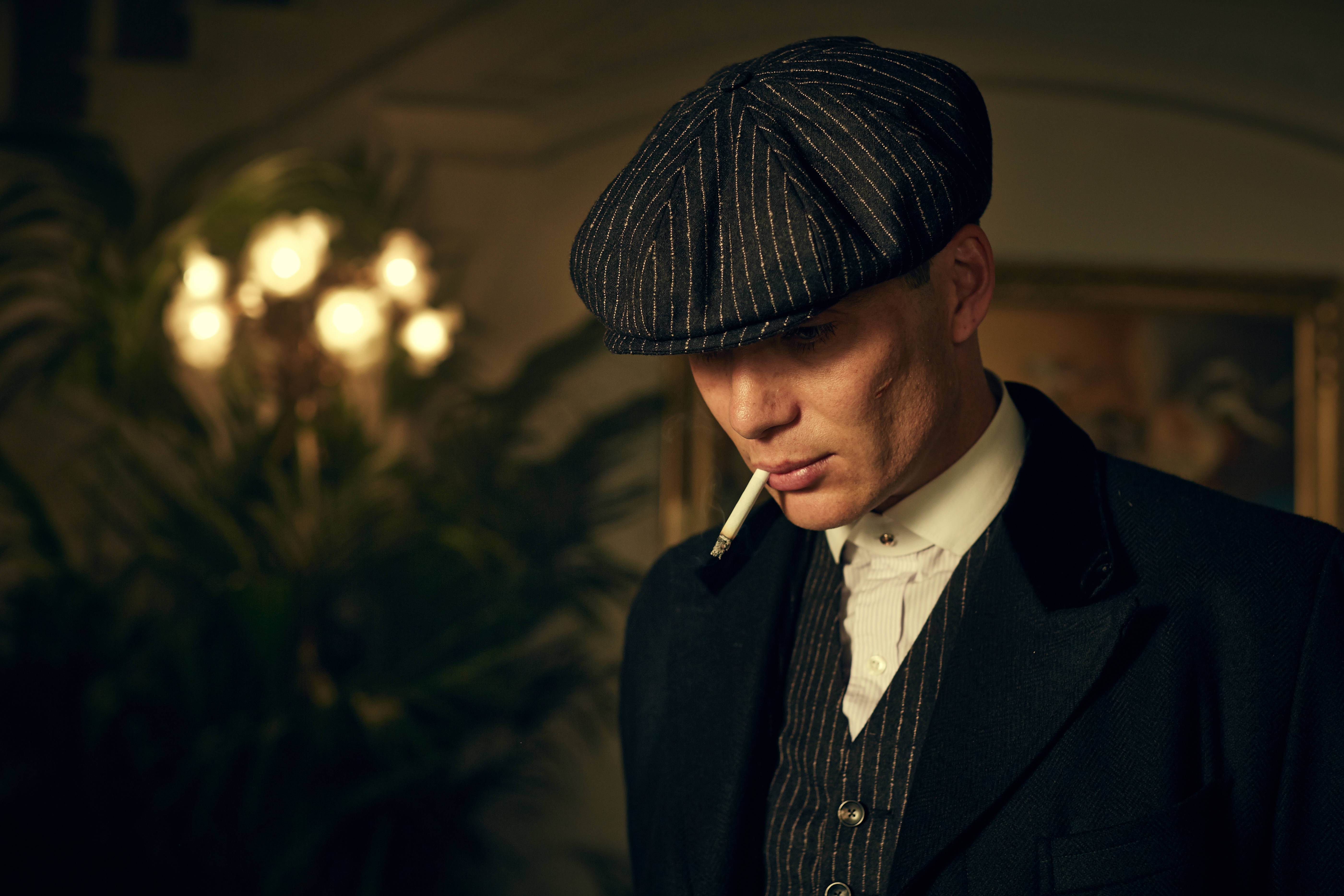 Tommy Shelby, 4K, pinstripe suit, 5K Desktop Wallpaper