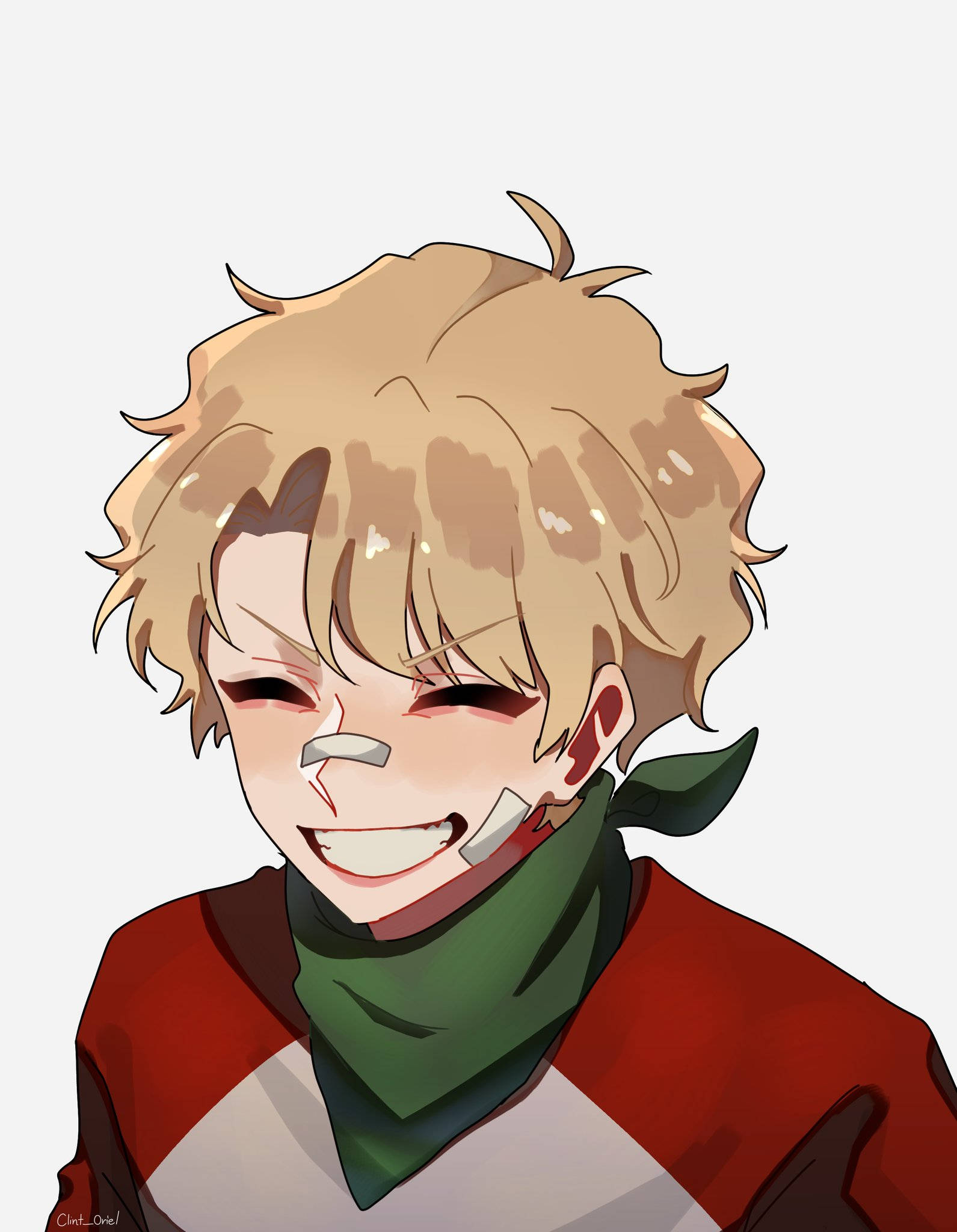 Tommyinnit, anime, messy blonde hair, Full HD Phone Wallpaper