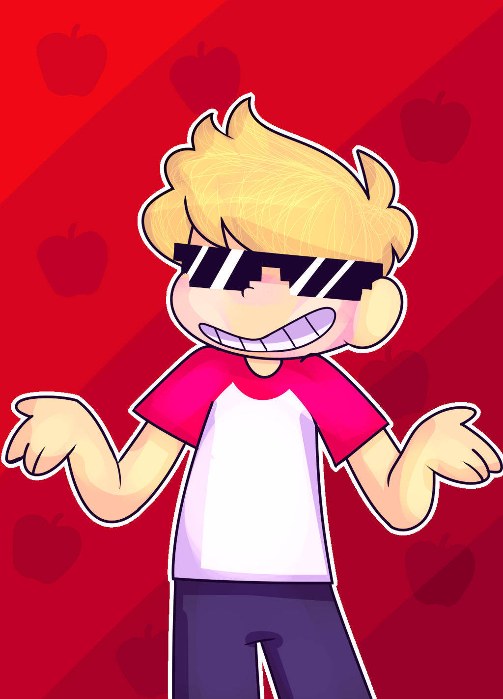 Tommyinnit, cartoon boy, blonde hair, HD Phone Wallpaper