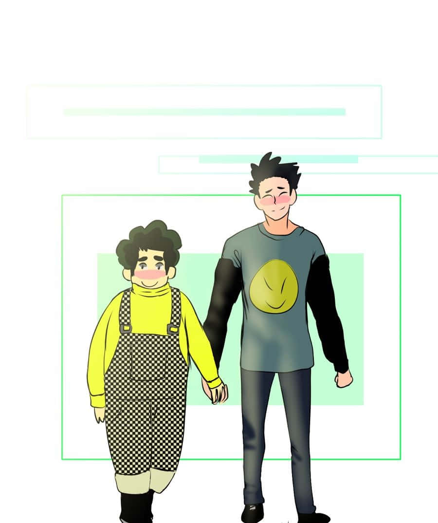 Tomohiro Nagatsuka, anime-style characters, minimalist background, SD Phone Wallpaper