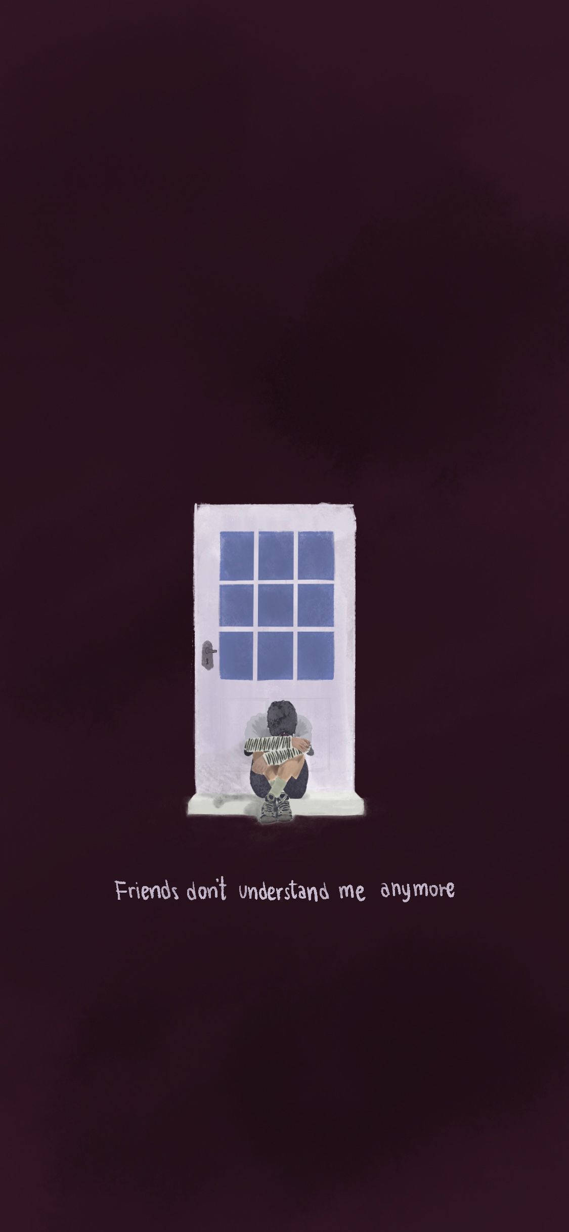 Tomorrow X Together, white door, blue glass panes, Full HD Phone Wallpaper