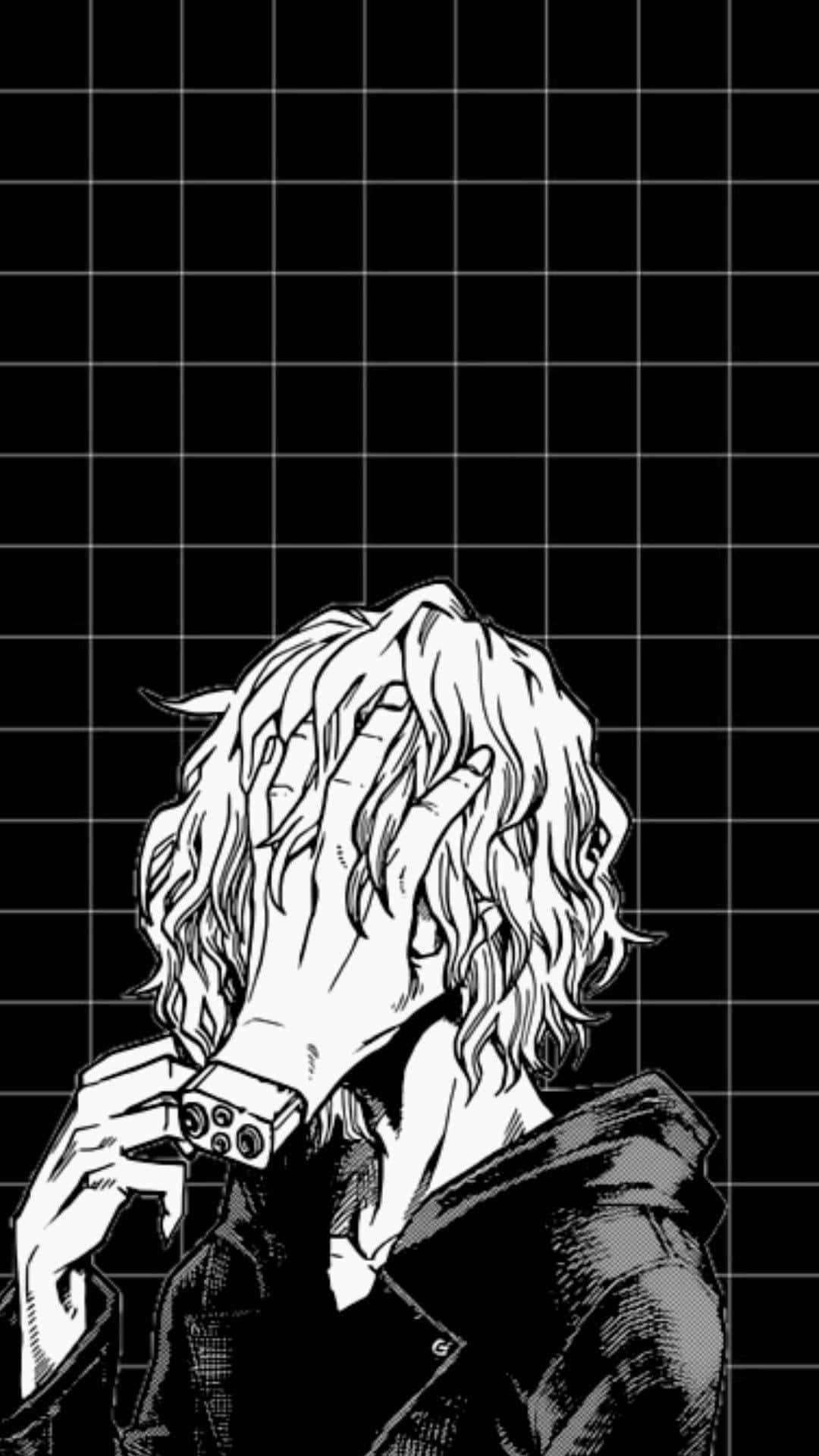Tomura Shigaraki, wavy hair, one hand, Full HD Phone Wallpaper