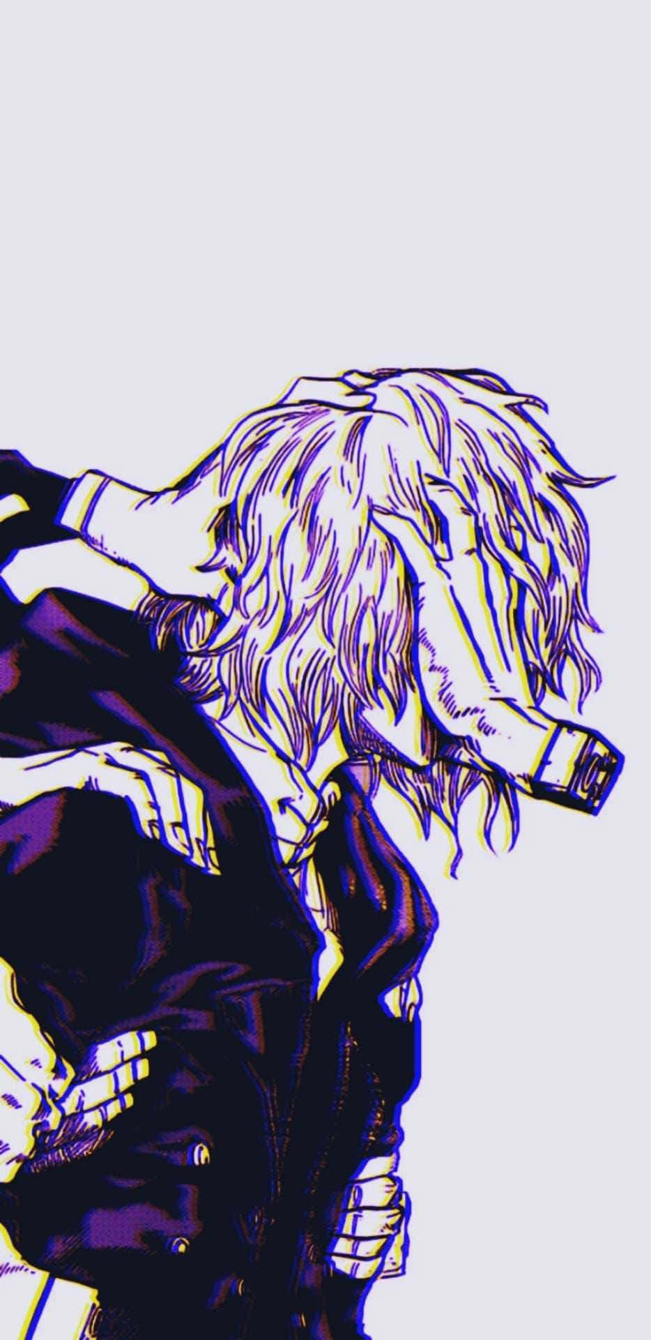 Tomura Shigaraki, wild hair, dark jacket, Full HD Phone Wallpaper