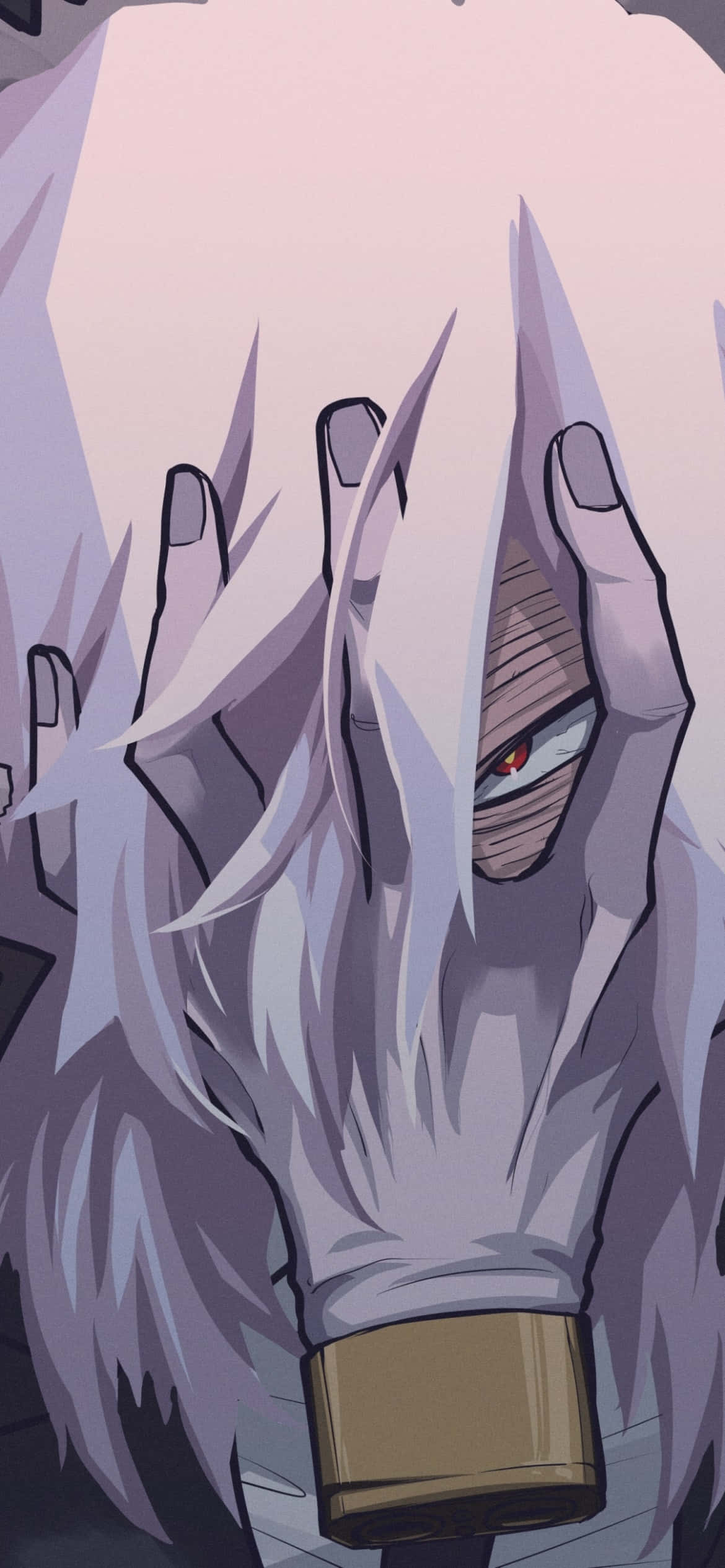 Tomura Shigaraki, white hair, red eye, Full HD Phone Wallpaper